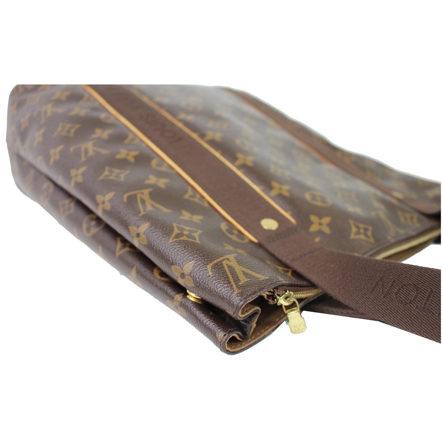 LOUIS VUITTON Cabas Beaubourg Damier Ebene Tote Bag Brown
