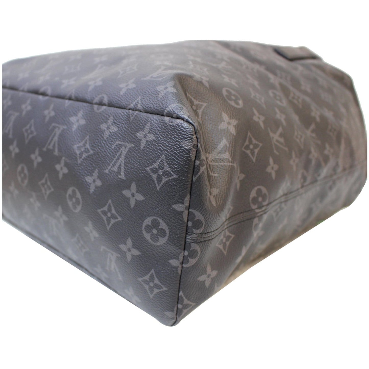 LOUIS VUITTON Cabas Light Monogram Eclipse Canvas Shoulder Bag Black