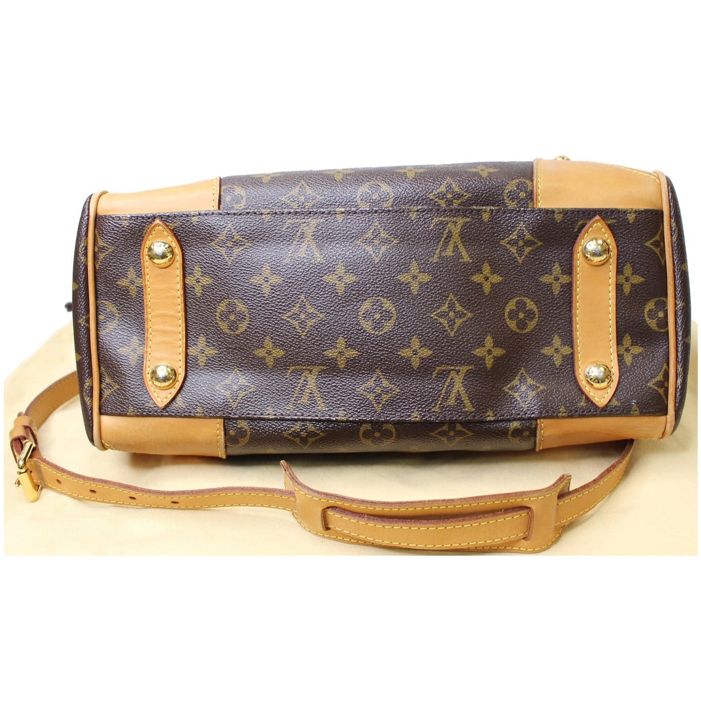 LOUIS VUITTON Retiro PM Monogram Canvas Shoulder Bag Brown