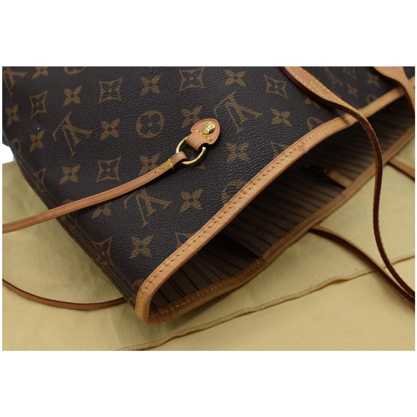 LOUIS VUITTON Neverfull GM Monogram Canvas Tote Bag Brown