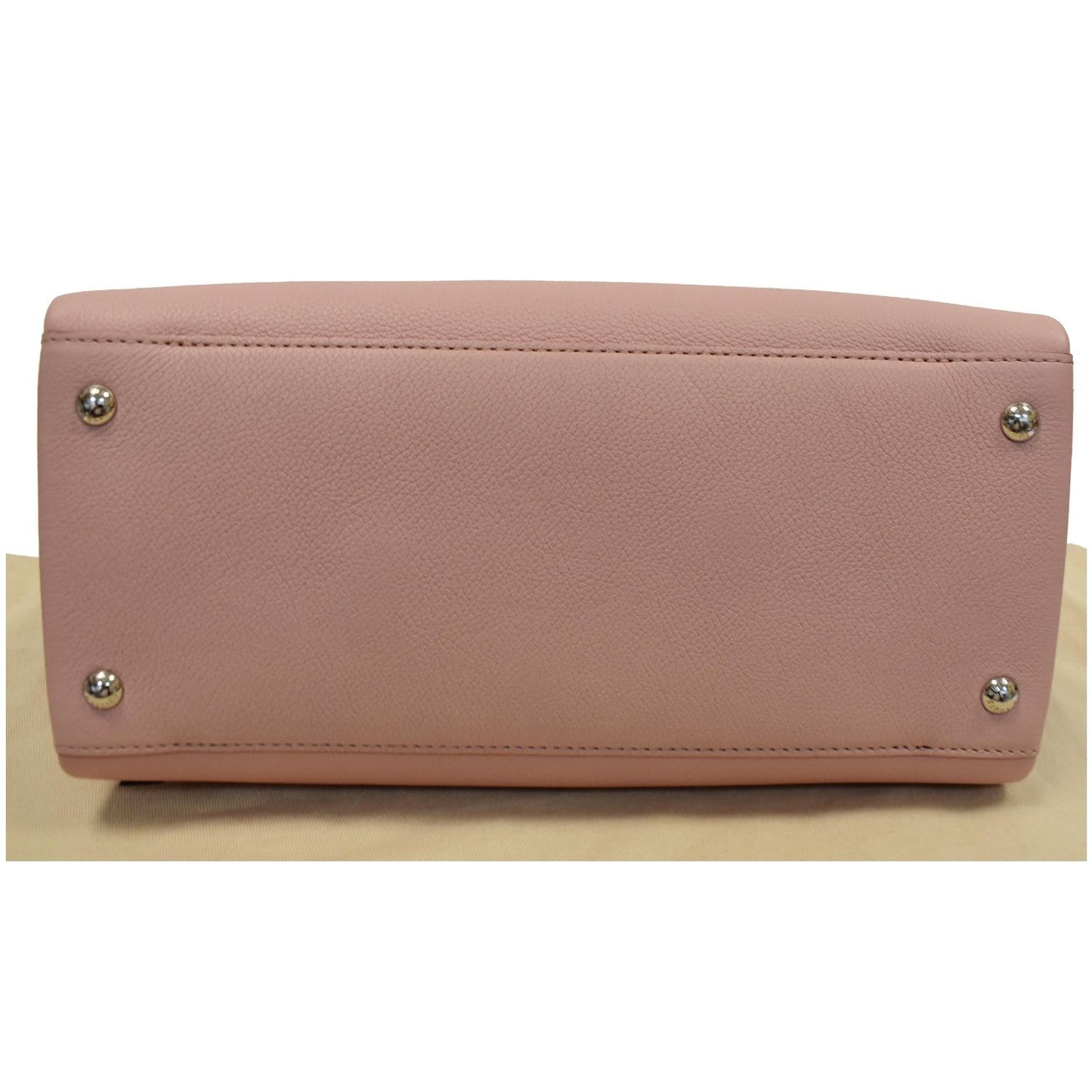 LOUIS VUITTON Lockmeto Calfskin Leather Tote Bag Rose Pink