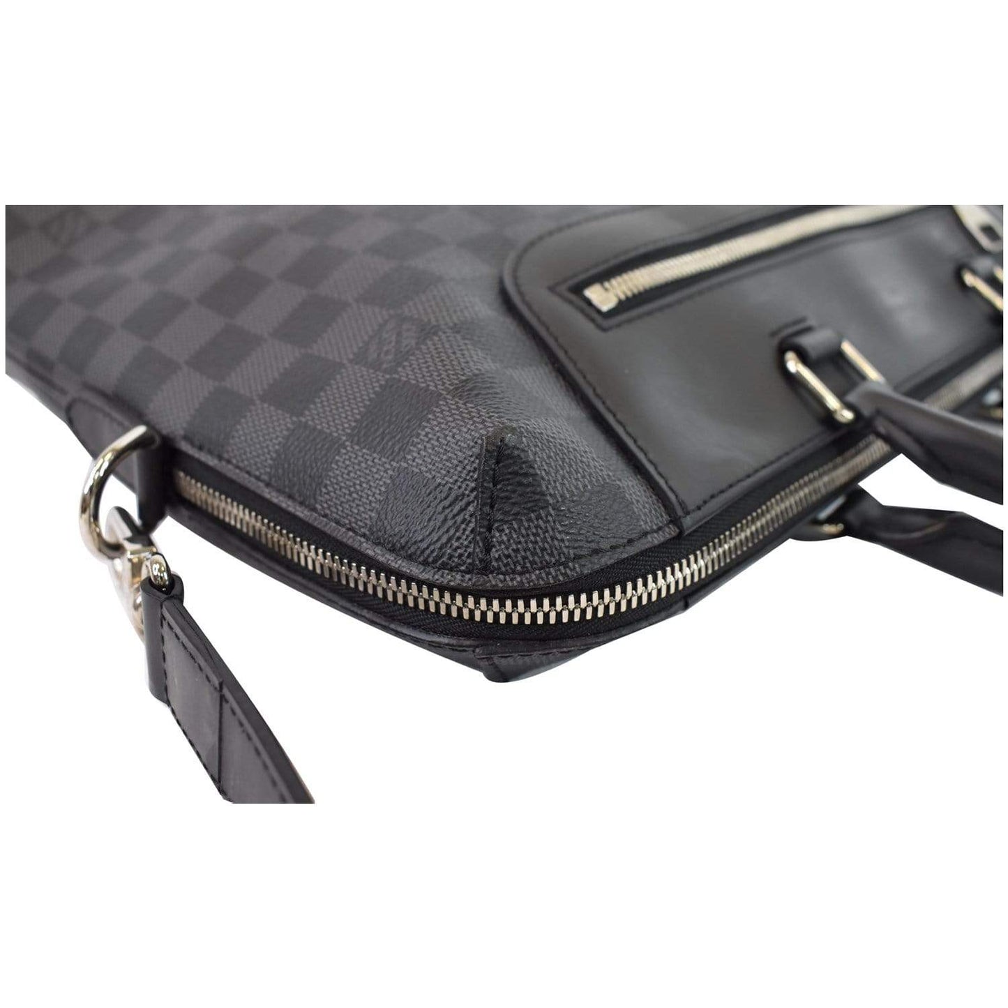 LOUIS VUITTON Porte-Documents Jour Graphite Briefcase Shoulder Bag Black - 20% OFF