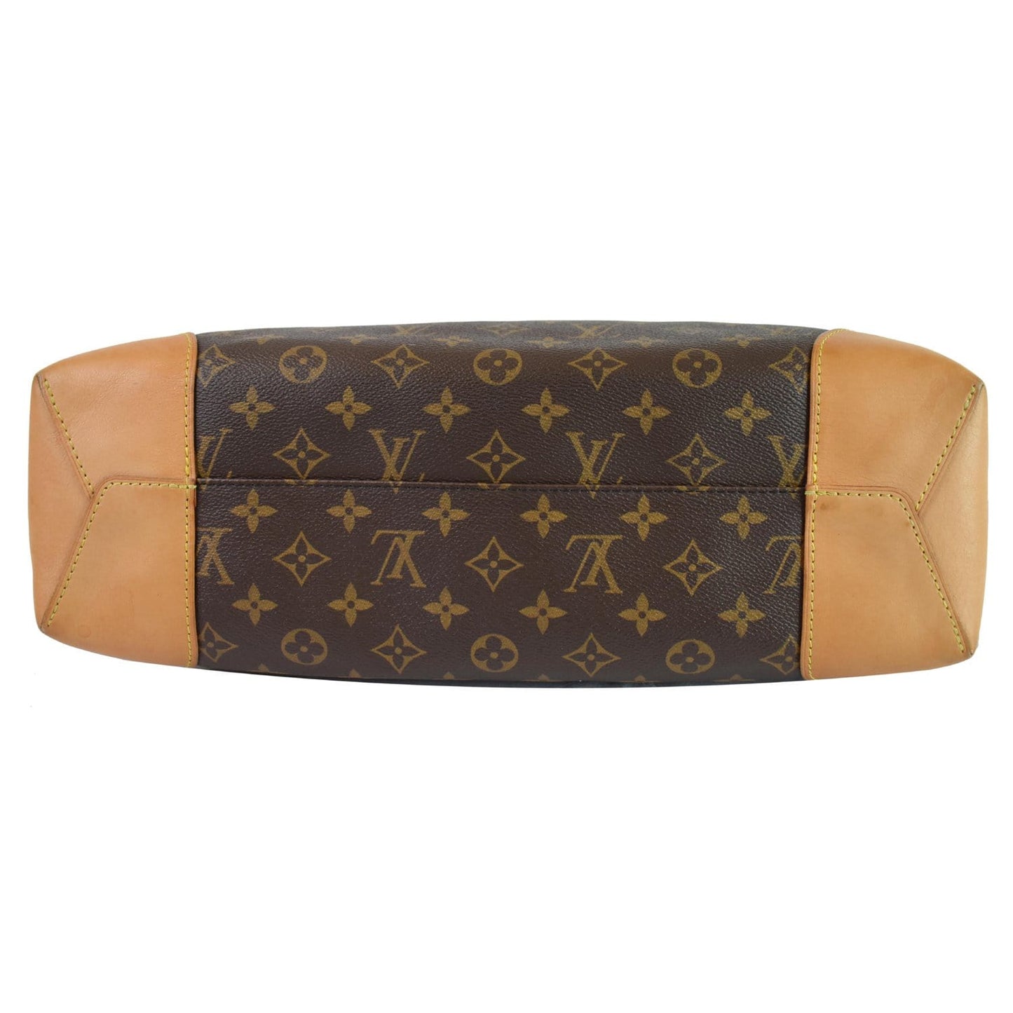 LOUIS VUITTON Berri MM Monogram Canvas Shoulder Bag Brown