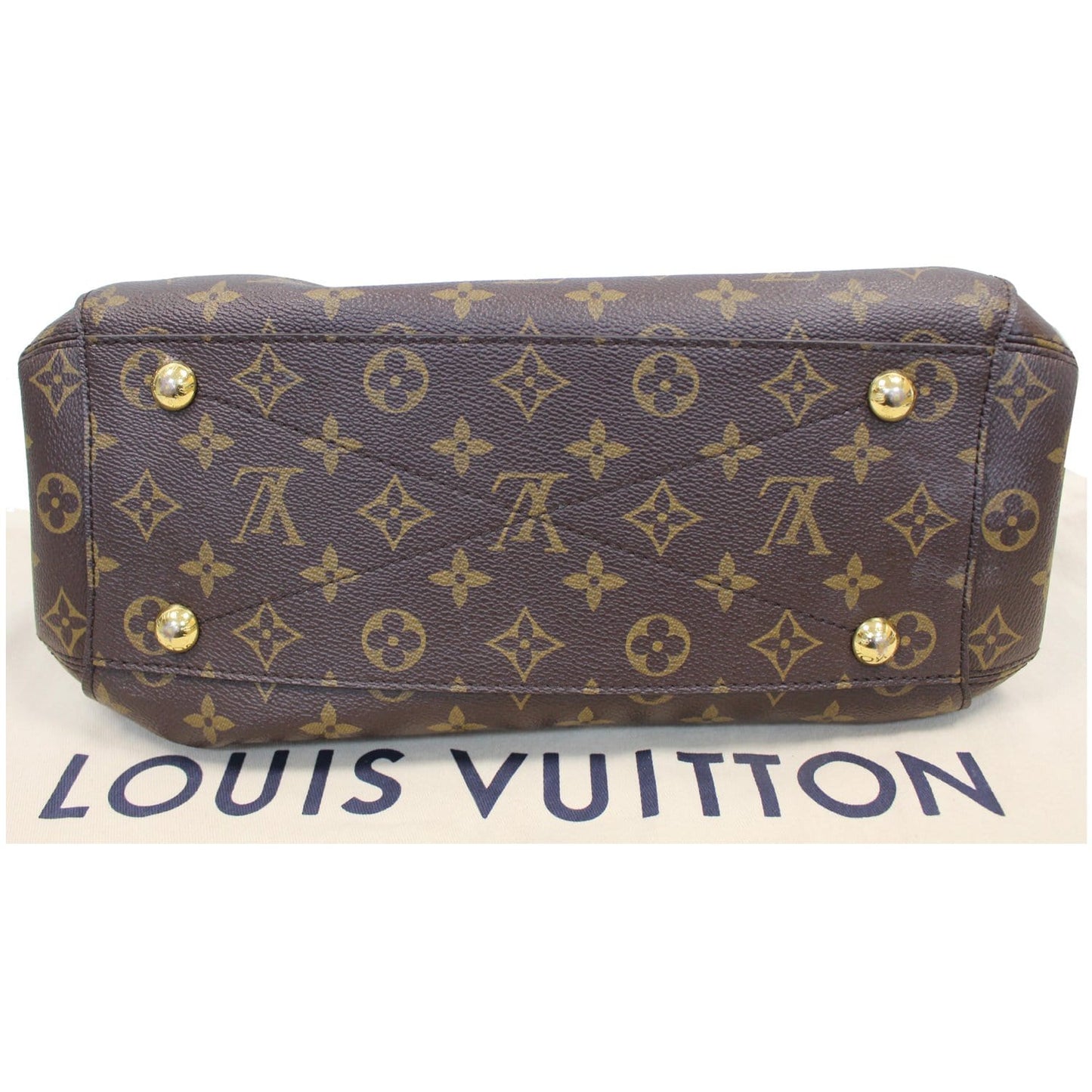 LOUIS VUITTON Montaigne MM Monogram Canvas Shoulder Bag Brown