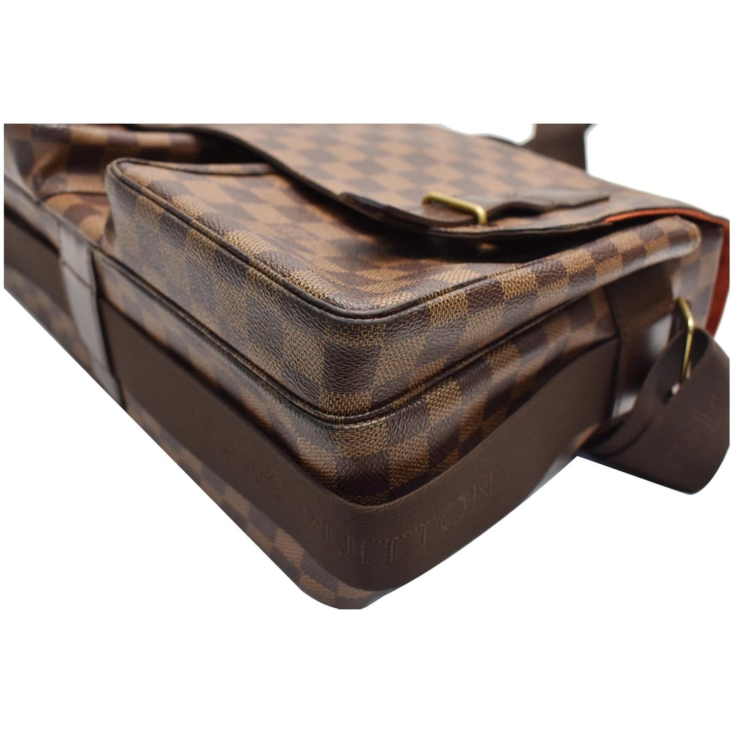 LOUIS VUITTON Broadway Damier Ebene Messenger Bag Brown