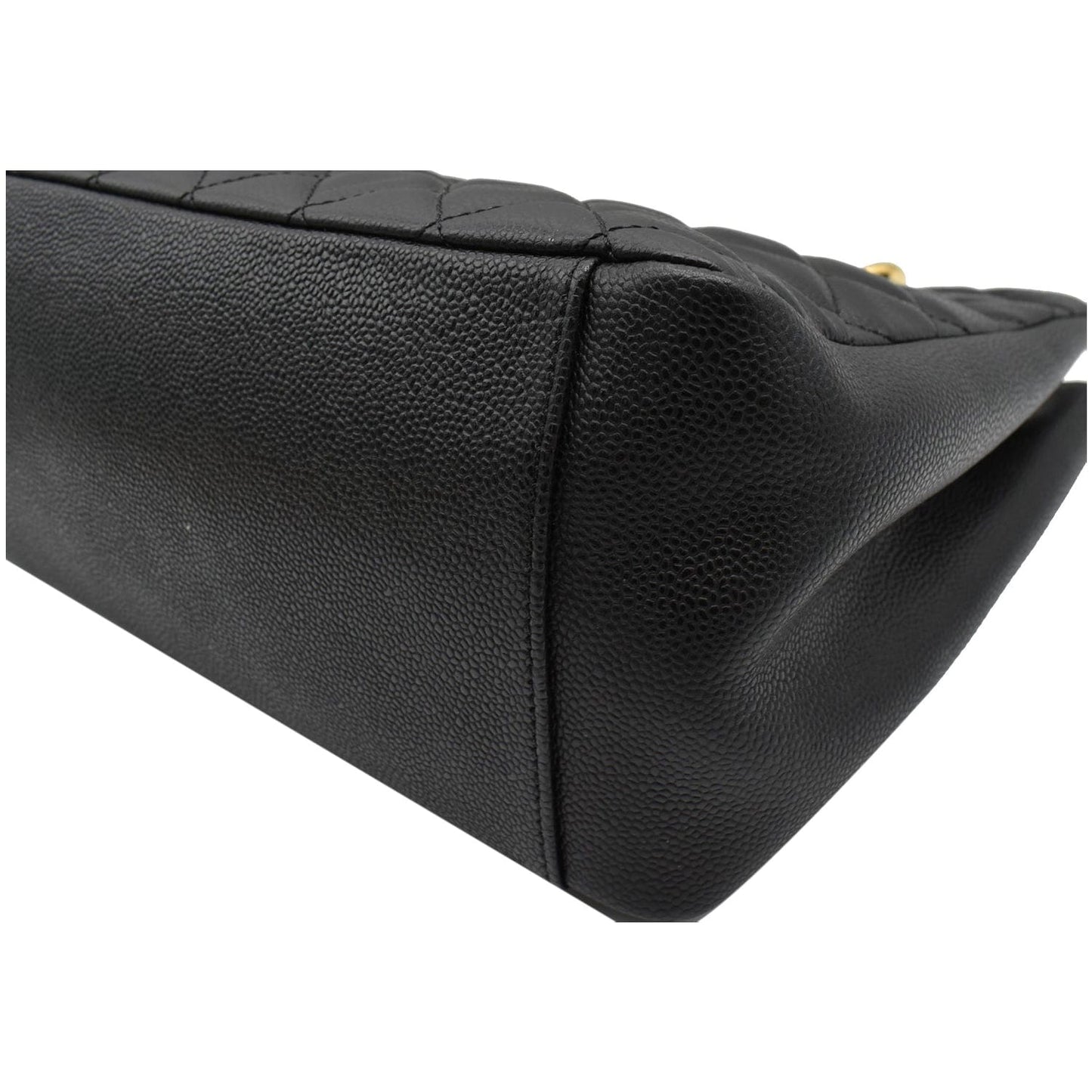 CHANEL Grand Shopping GST Caviar Leather Tote Bag Black