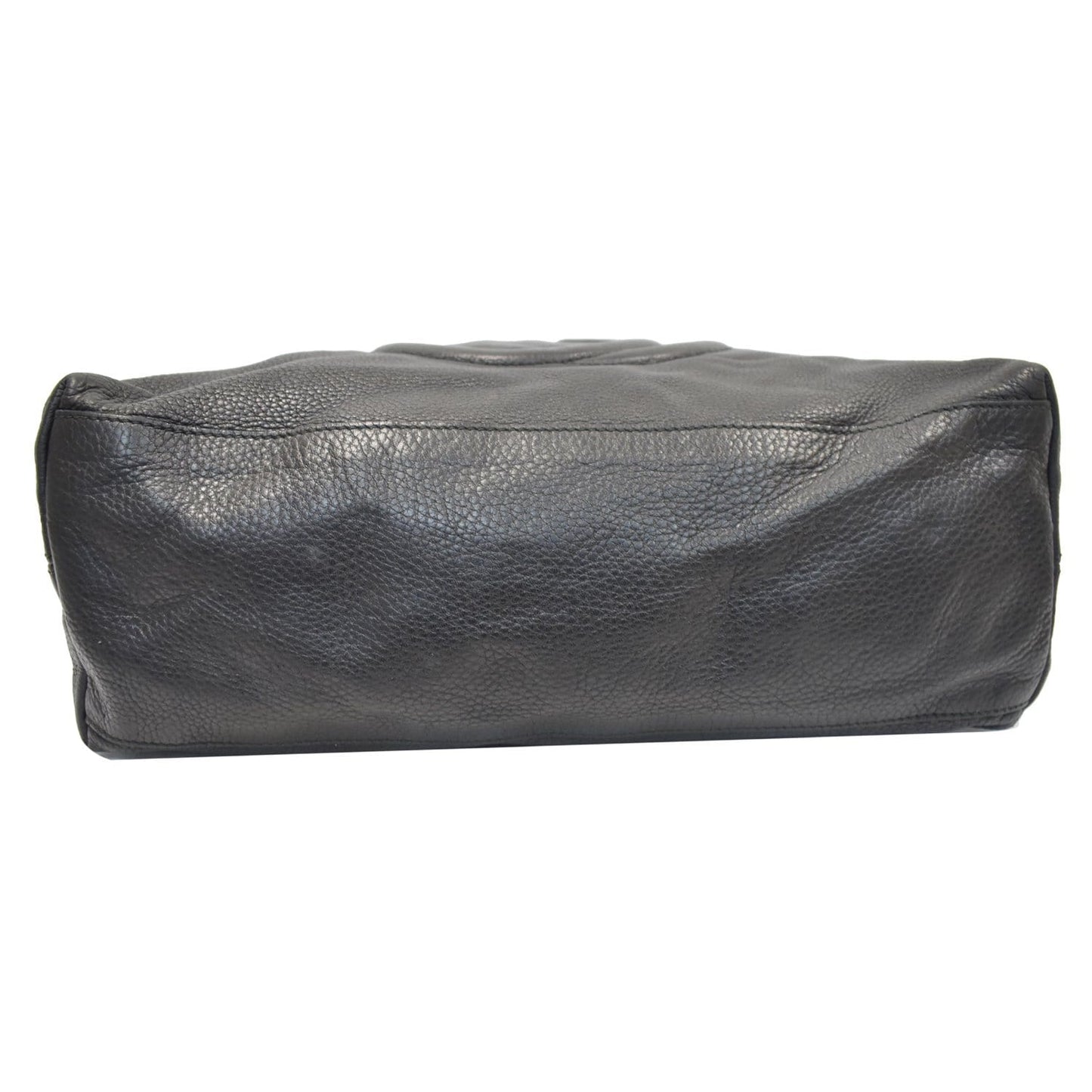 GUCCI Soho Pebbled Leather Chain Shoulder Bag 308982 Black
