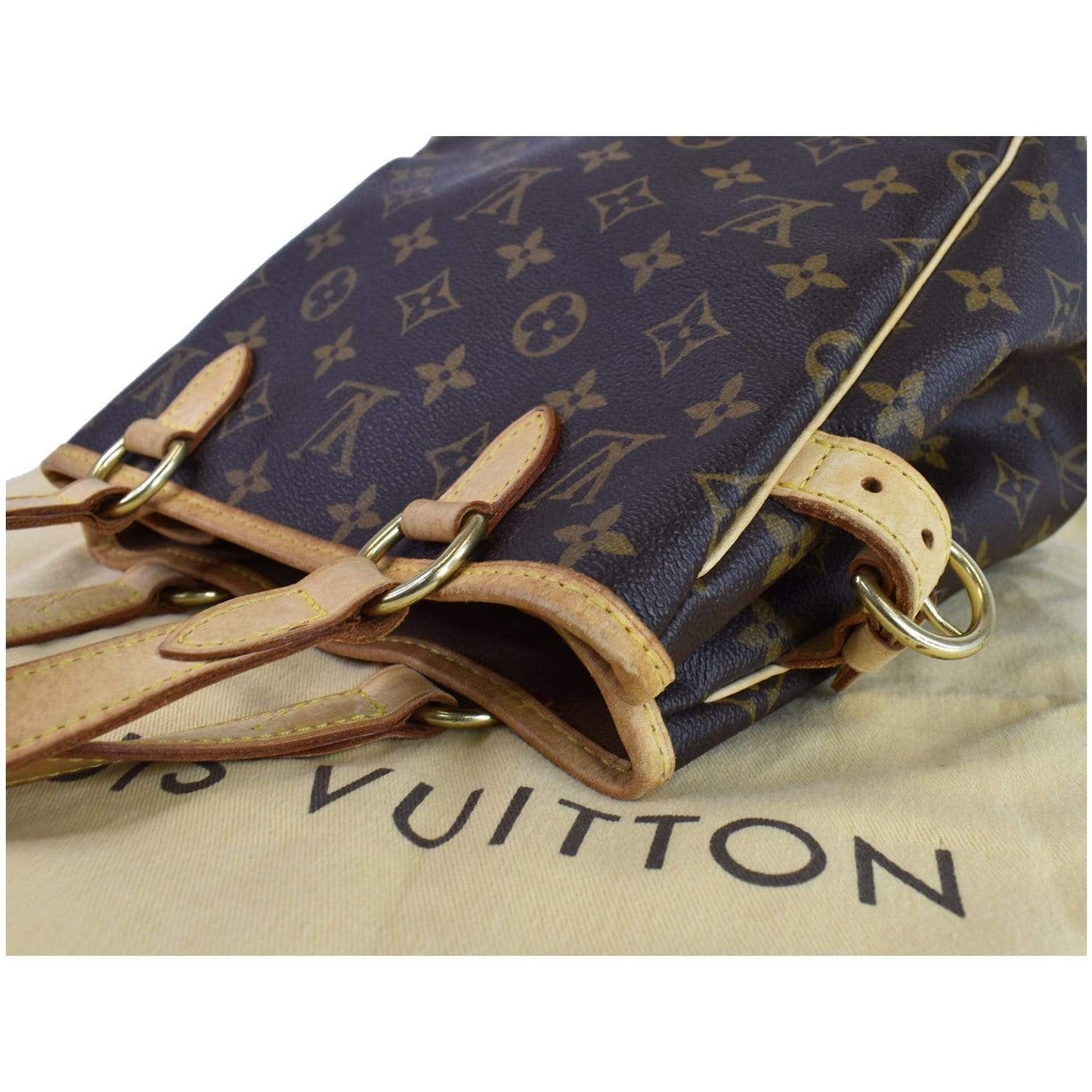 LOUIS VUITTON Batignolles Vertical Monogram Canvas Tote Bag Brown - 25% OFF