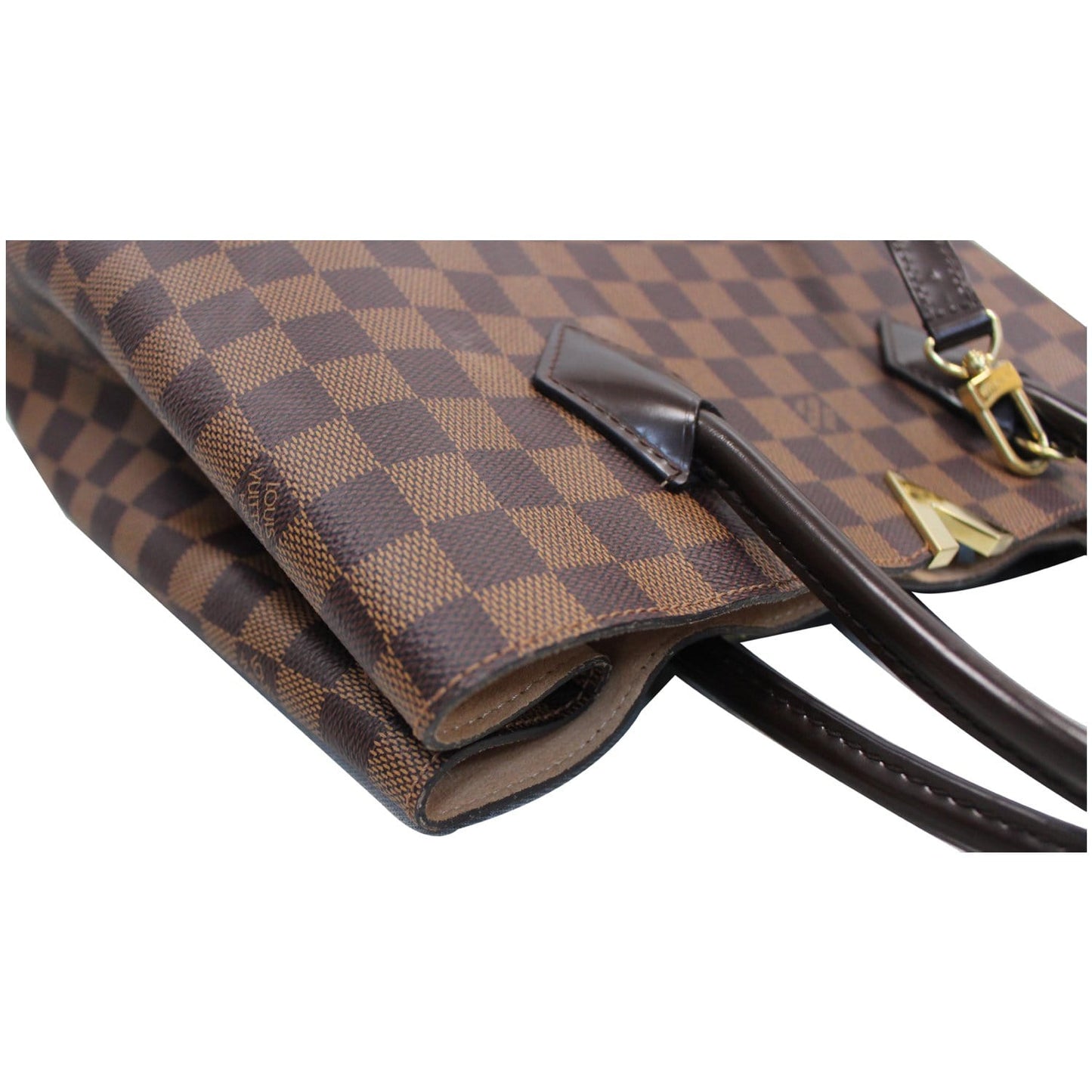 LOUIS VUITTON Kensington Damier Ebene Shoulder Bag Brown