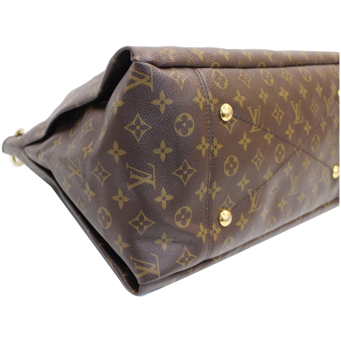 LOUIS VUITTON Artsy MM Monogram Canvas Shoulder Bag Brown