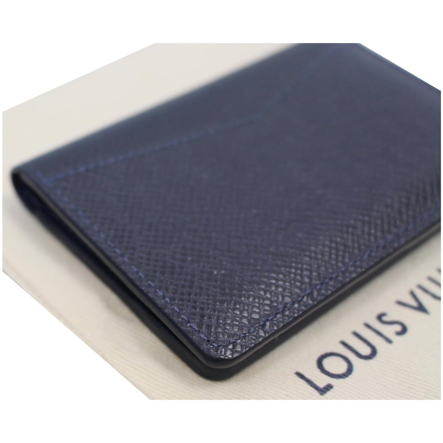 LOUIS VUITTON Organizer Card Case Holder Taiga Wallet Black