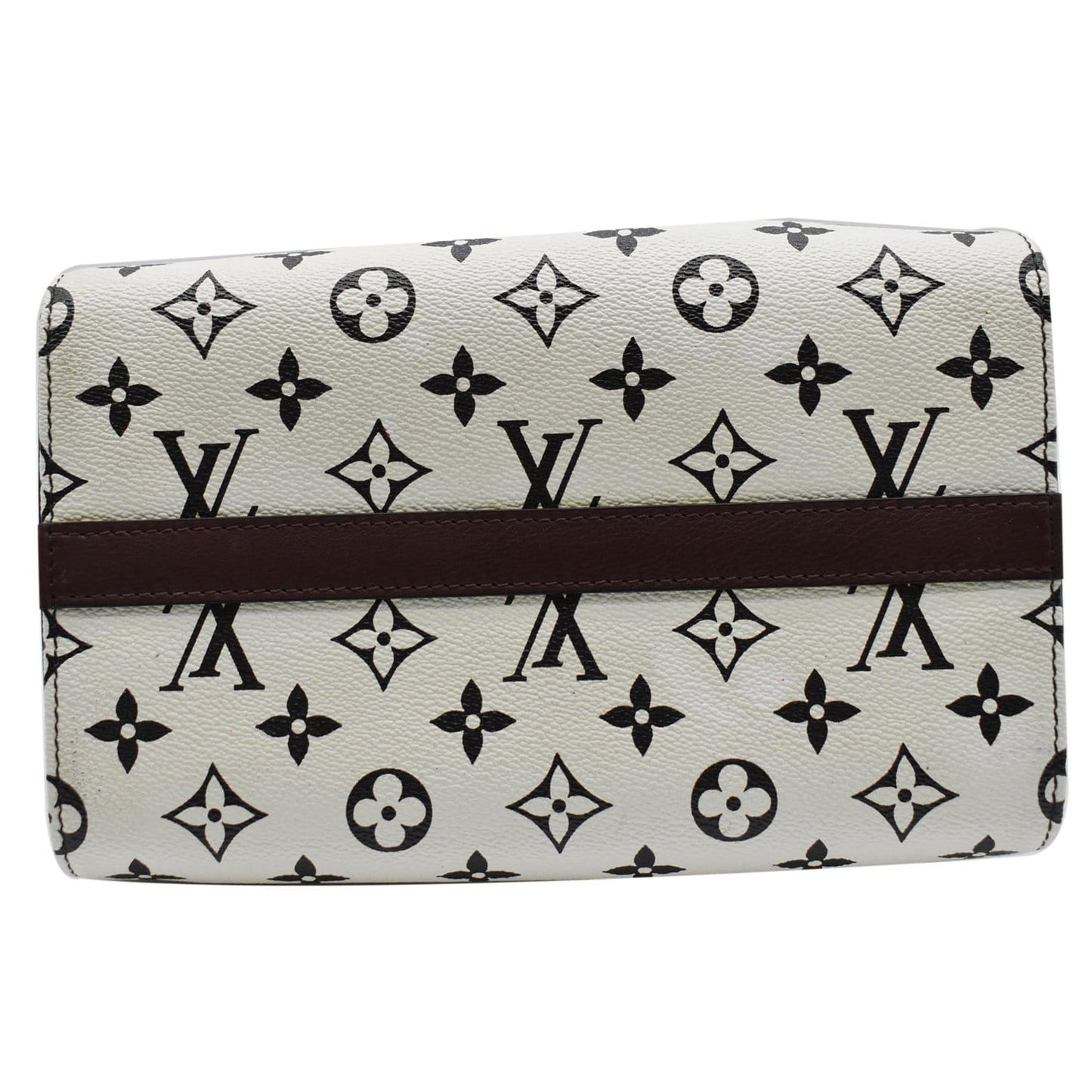 LOUIS VUITTON Speedy Amazon PM Monogram Canvas Crossbody Bag White Chocolat