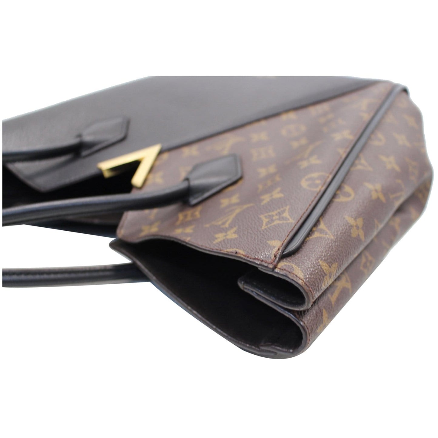 LOUIS VUITTON Kimono Monogram Calfskin Tote Bag Brown/Black