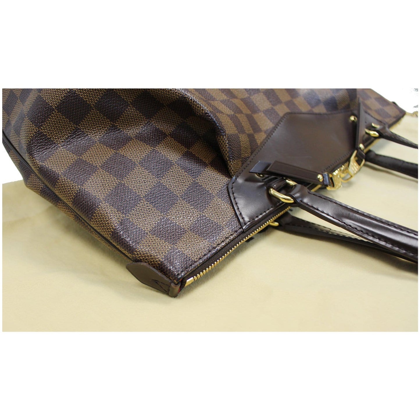 LOUIS VUITTON Westminster GM Damier Ebene Tote Shoulder Bag Brown