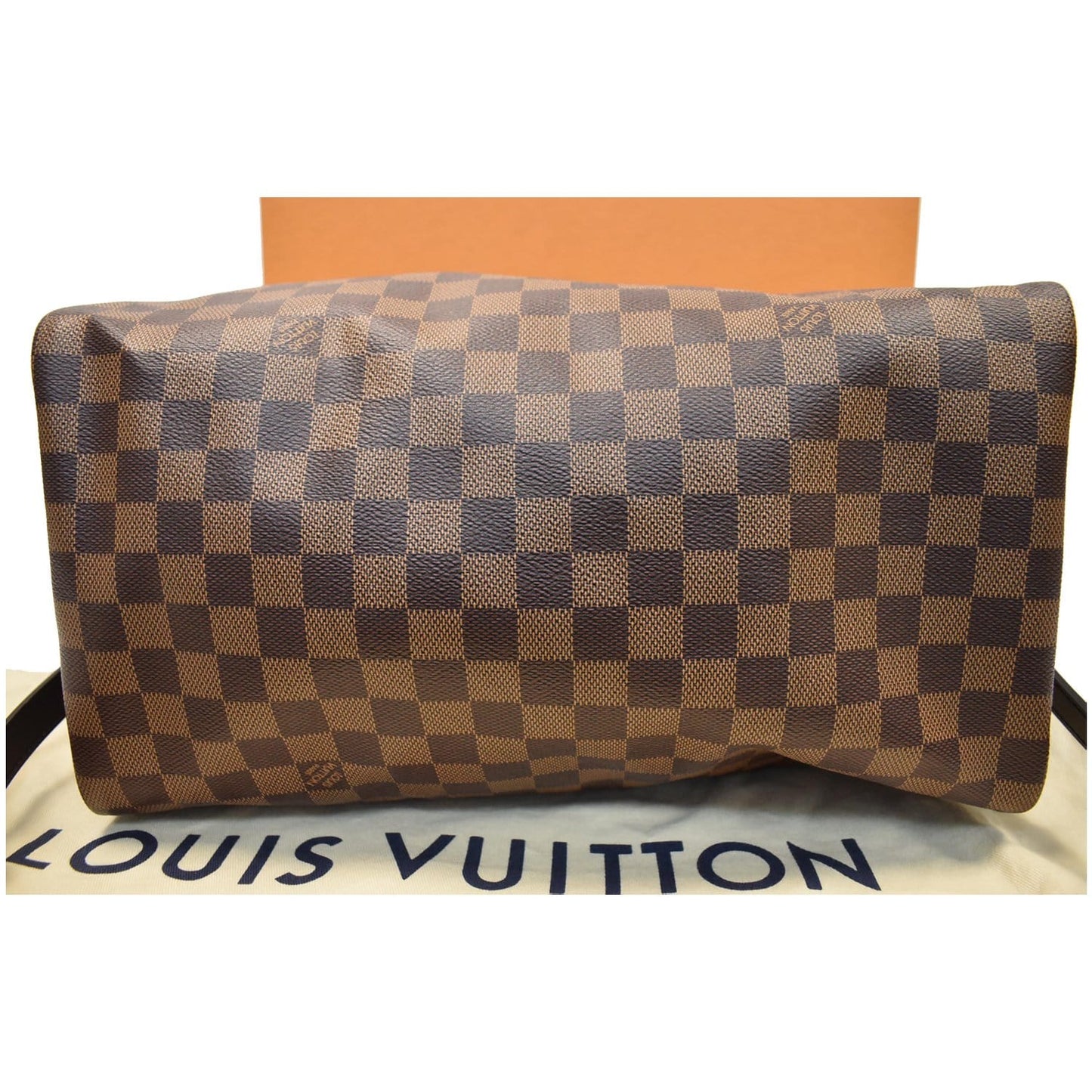 LOUIS VUITTON Speedy 35 Bandouliere Damier Ebene Shoulder Bag Brown