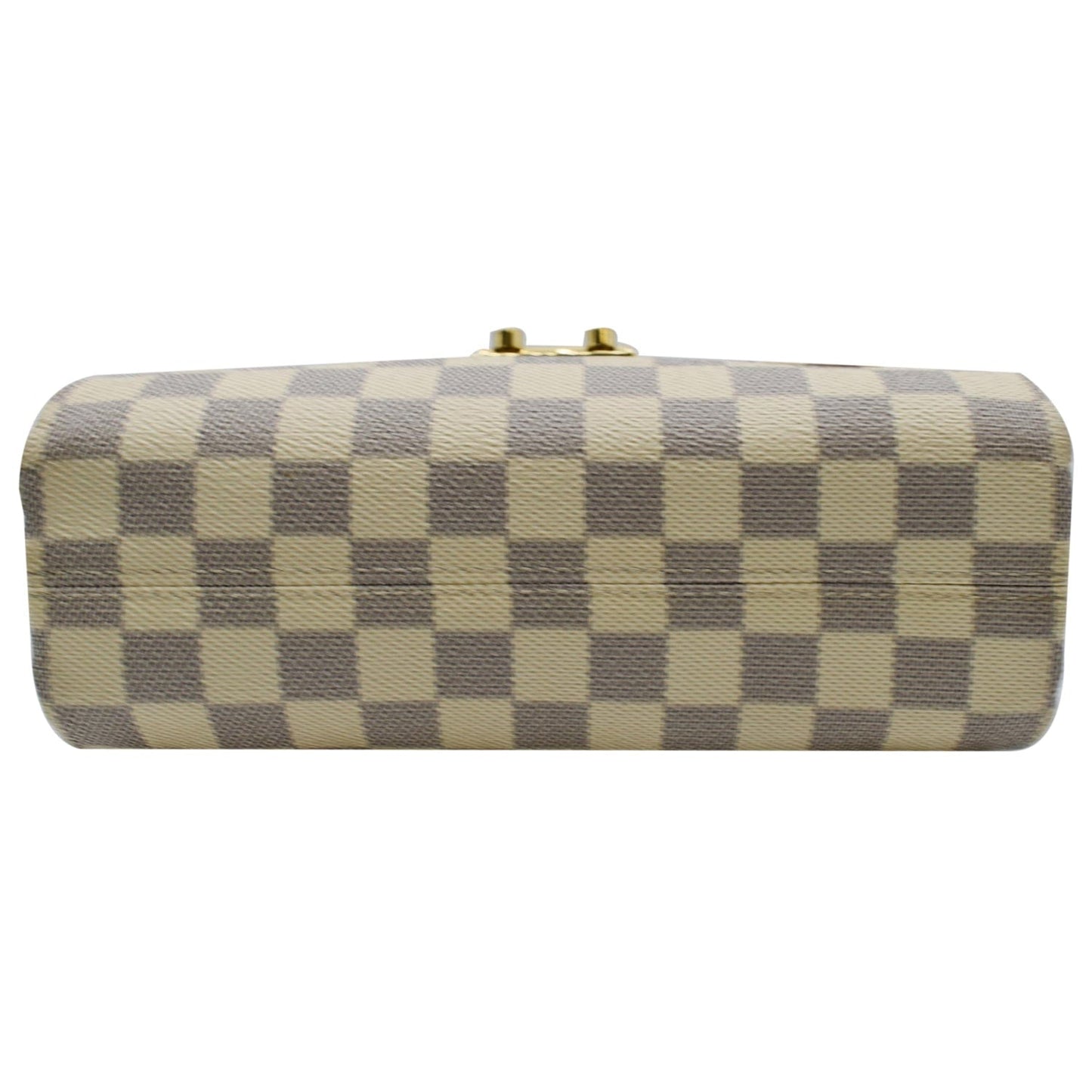 LOUIS VUITTON Croisette Damier Azur Satchel Crossbody Bag White