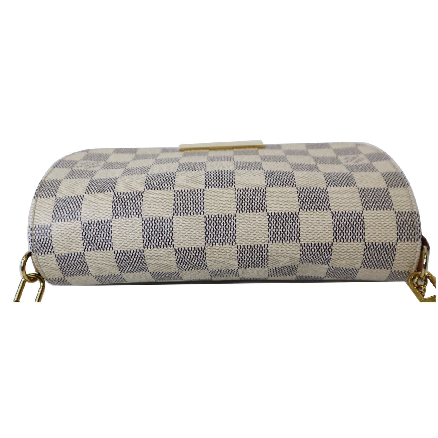 LOUIS VUITTON Favorite PM Damier Azur Crossbody Bag White