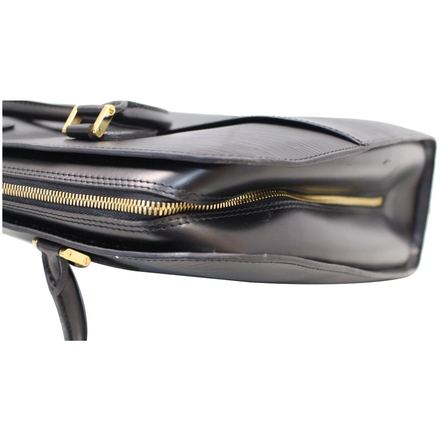 LOUIS VUITTON Sorbonne Epi Leather Briefcase Travel Bag Black