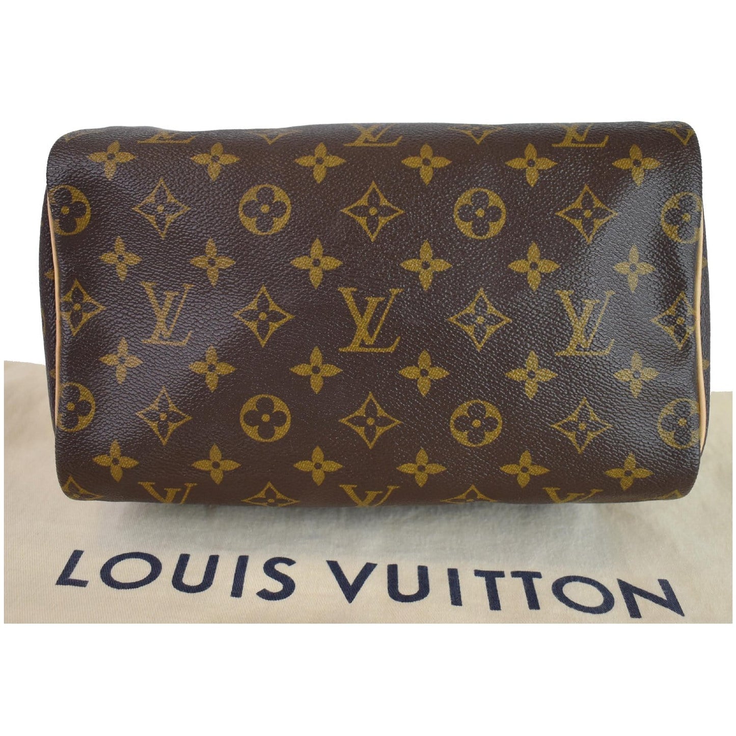LOUIS VUITTON Speedy 25 Monogram Canvas Shoulder Bag Brown