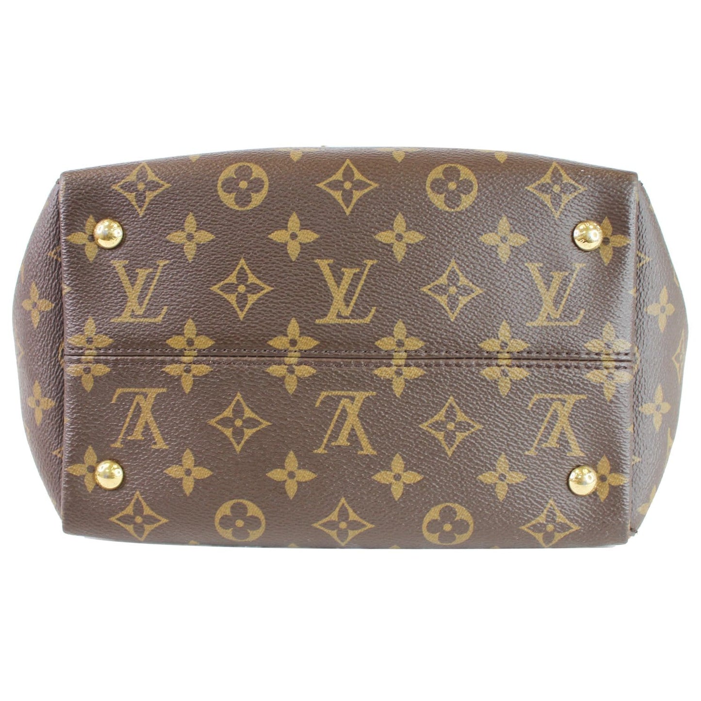 LOUIS VUITTON Tournelle PM Monogram Canvas Shoulder Handbag Brown