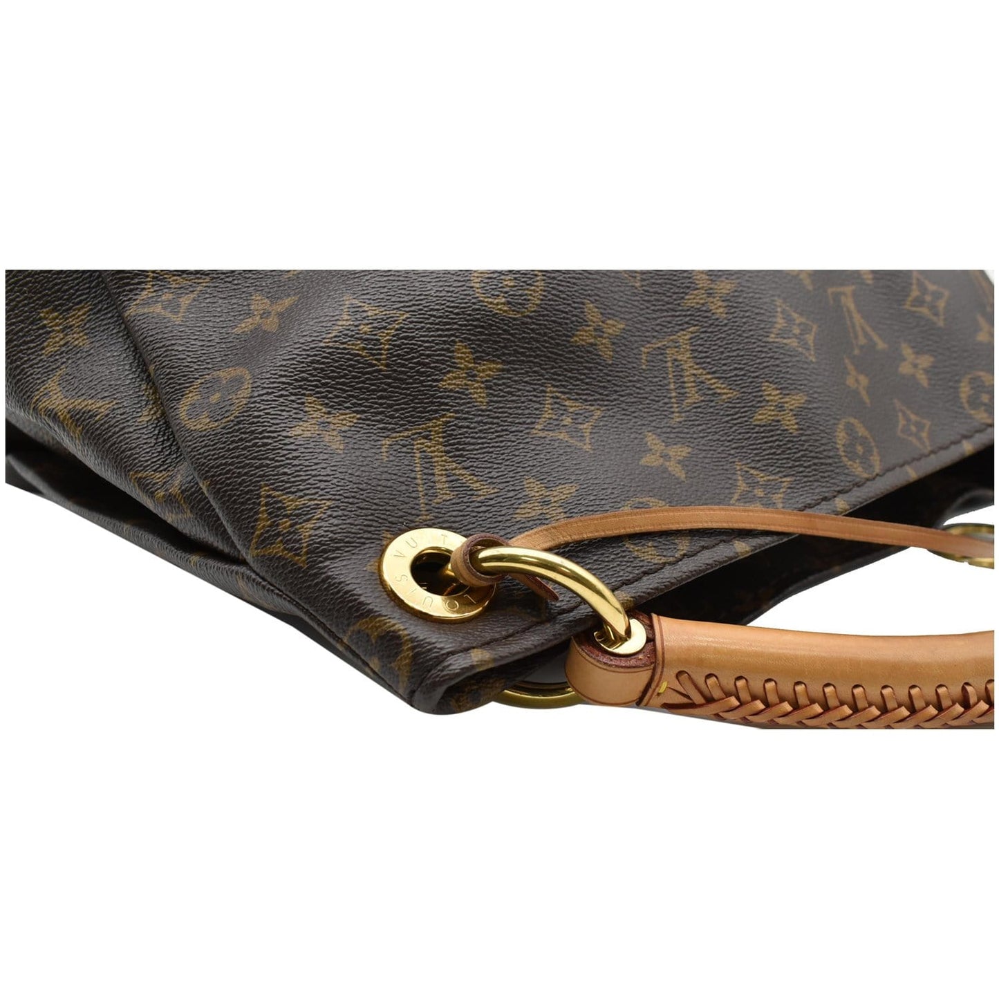 LOUIS VUITTON Artsy MM Monogram Canvas Hobo Bag Brown