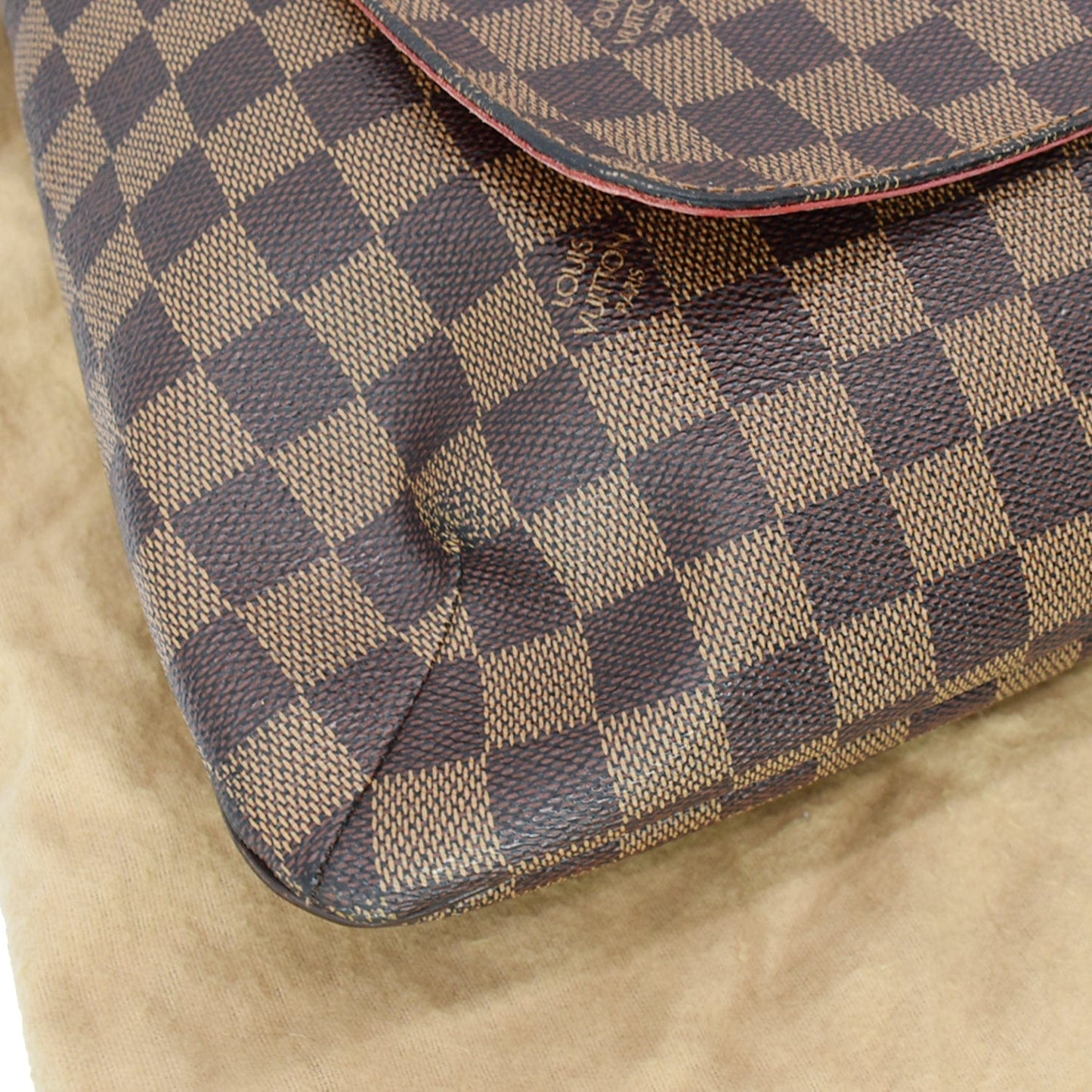LOUIS VUITTON Musette Salsa GM Damier Ebene Crossbody Bag Brown