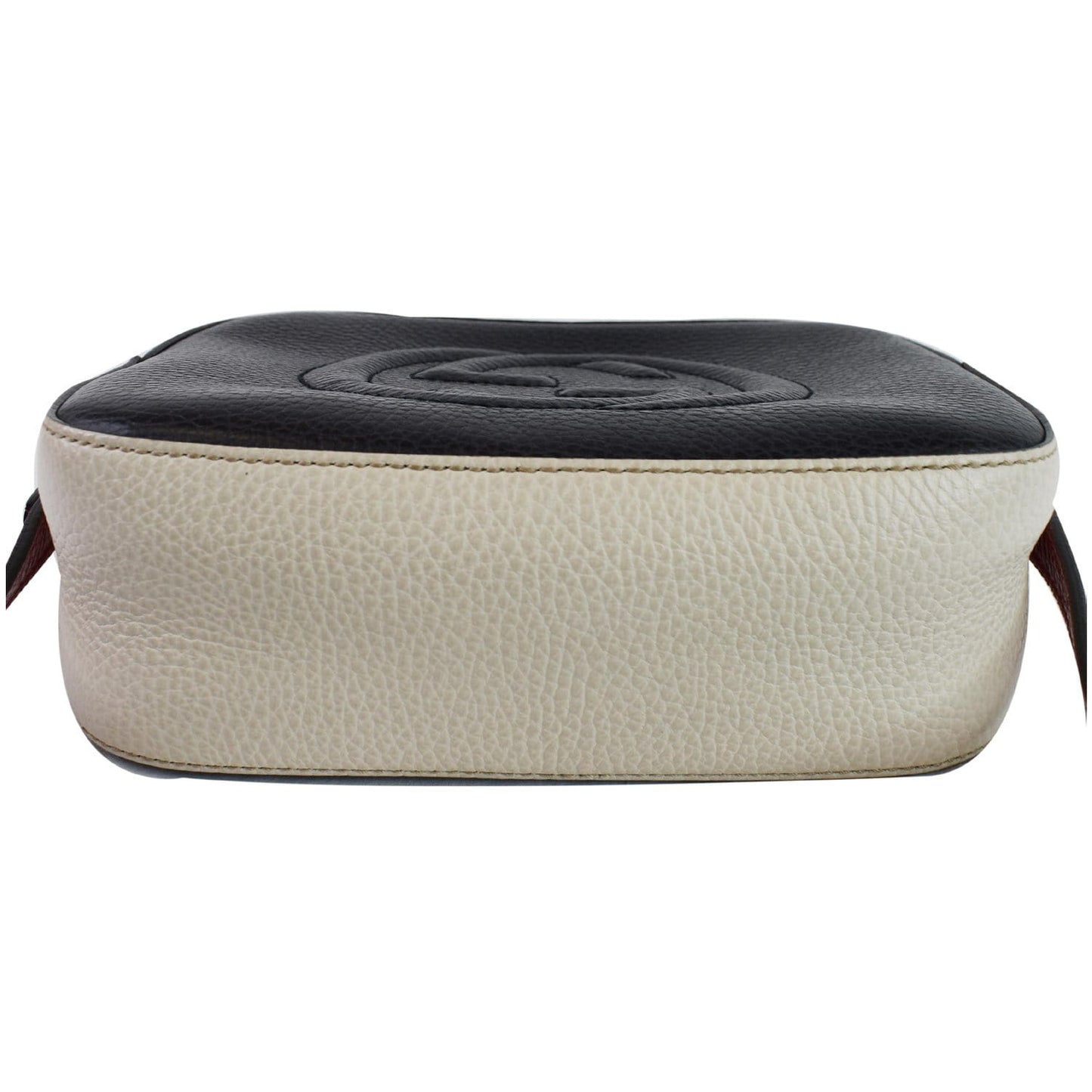 GUCCI Soho Disco Small GG Leather Crossbody Bag Navy 431567
