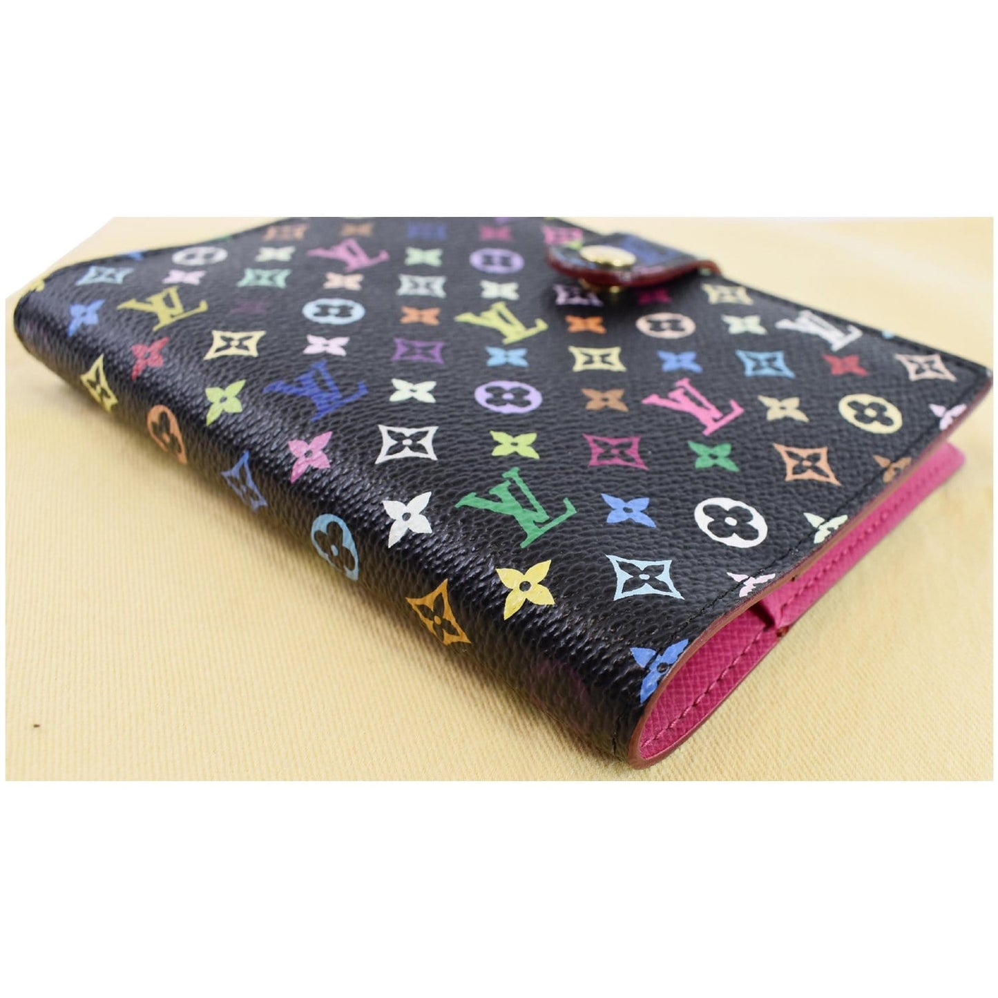 LOUIS VUITTON Agenda PM Multicolor Monogram Planner Cover Black