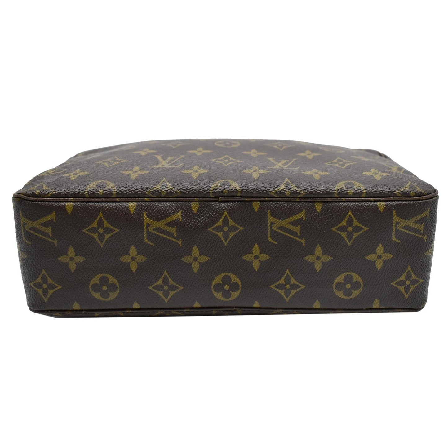 LOUIS VUITTON Trousse Toiletry 28 Monogram Canvas Cosmetic Bag Brown