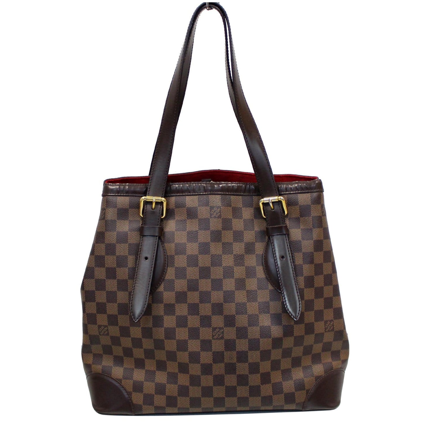 LOUIS VUITTON Hampstead GM Damier Ebene Shoulder Bag Brown