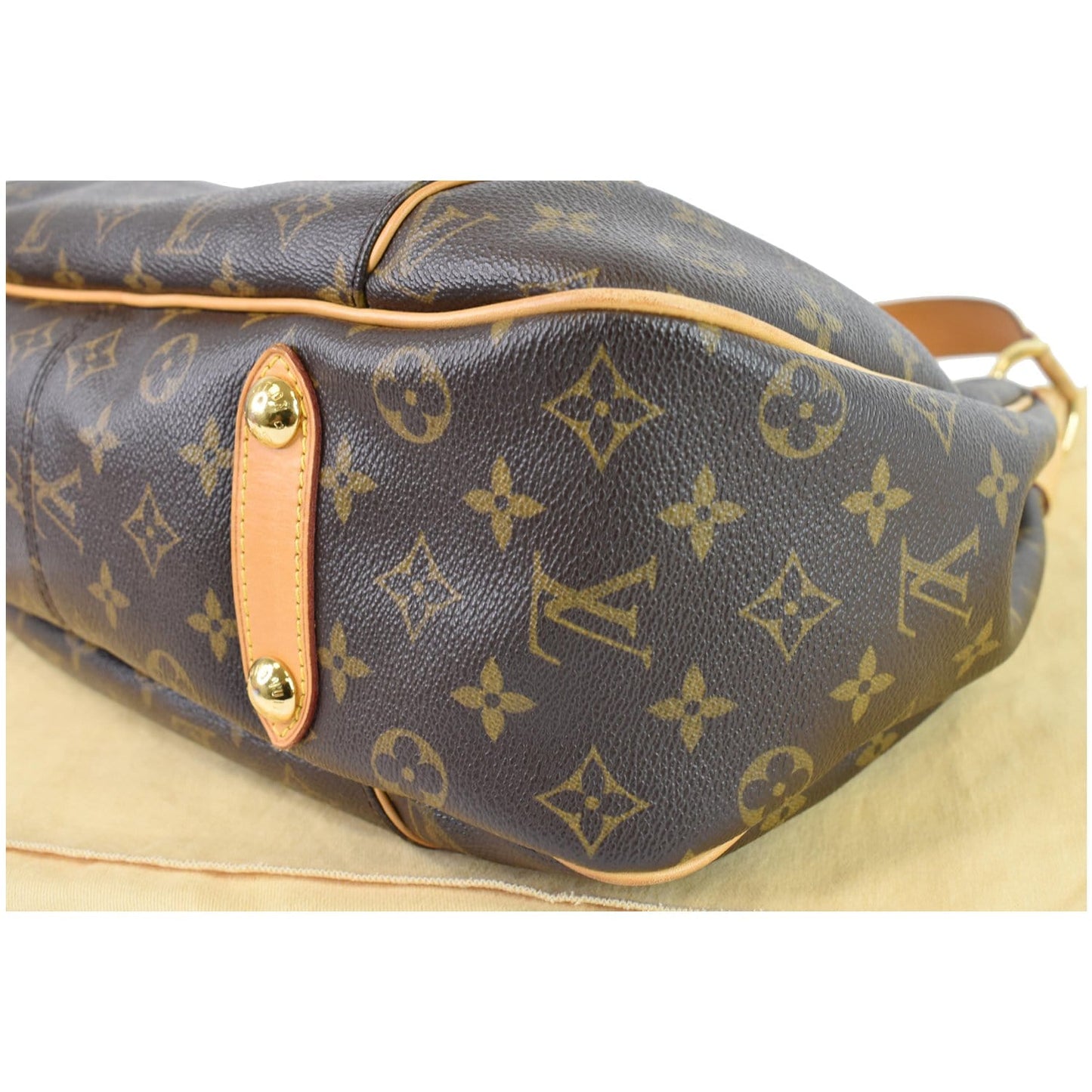 LOUIS VUITTON Galliera PM Monogram Canvas Shoulder Bag Brown