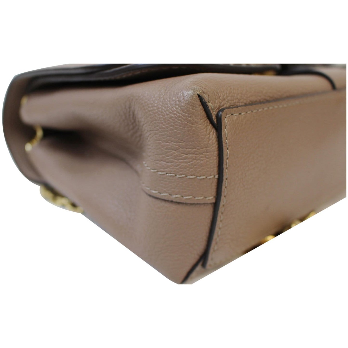 LOUIS VUITTON Python Very Chain Leather Shoulder Bag Taupe