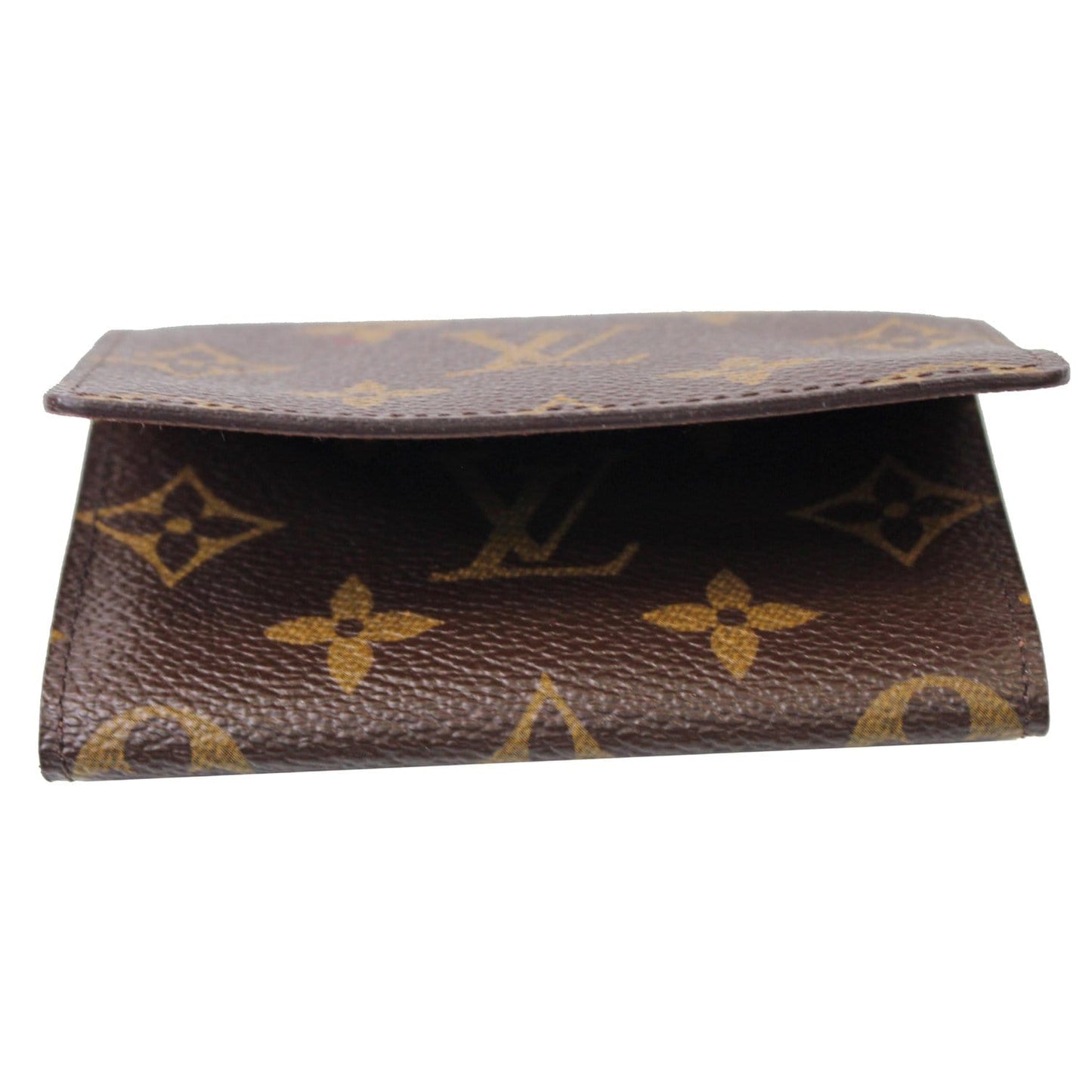 LOUIS VUITTON Monogram Canvas Business Card Holder Brown