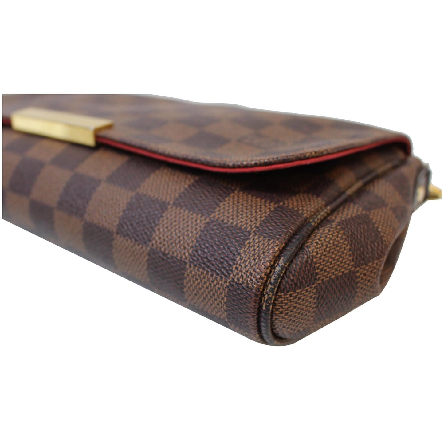 LOUIS VUITTON Favorite MM Damier Ebene Crossbody Bag Brown
