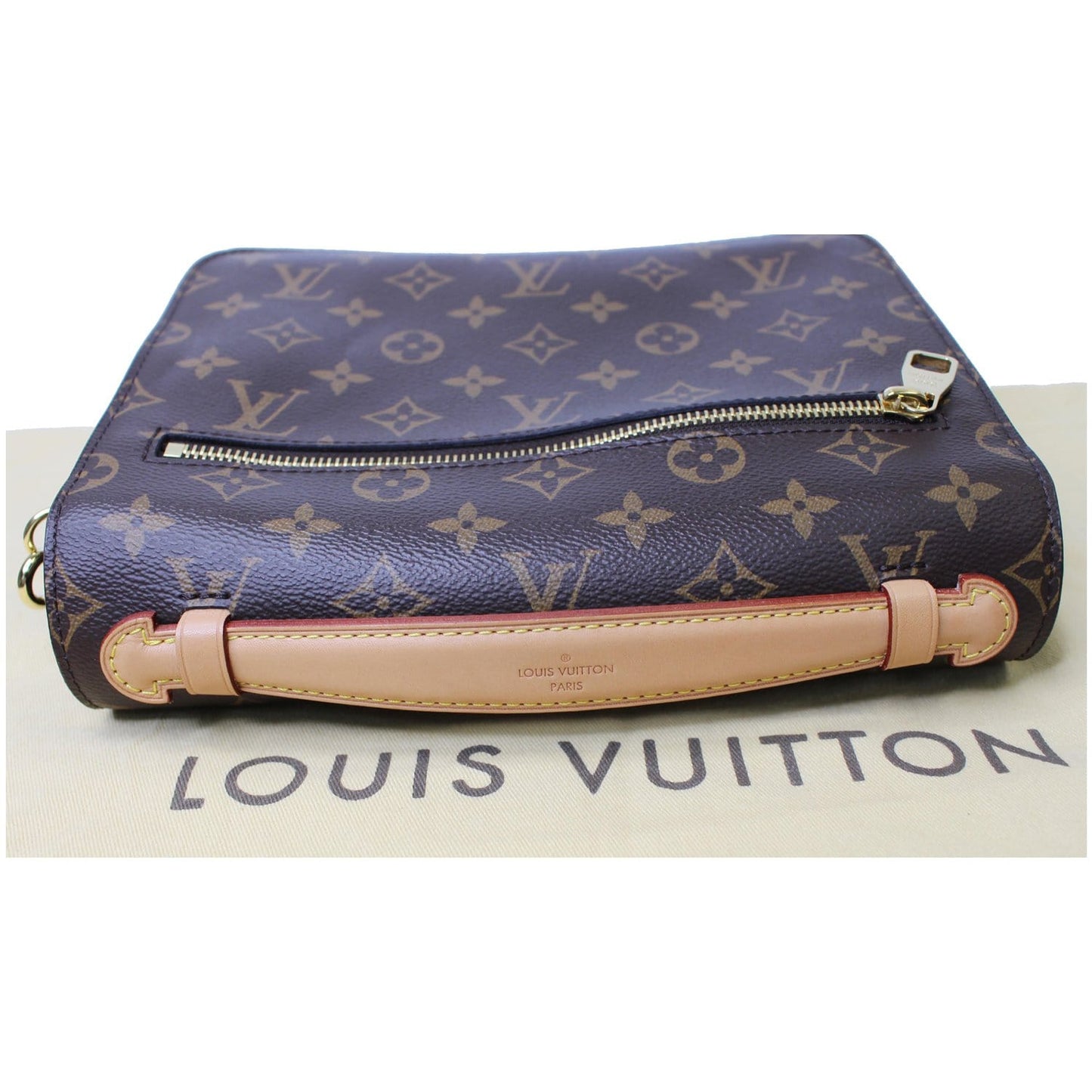 LOUIS VUITTON Metis Pochette Monogram Canvas Crossbody Bag Brown