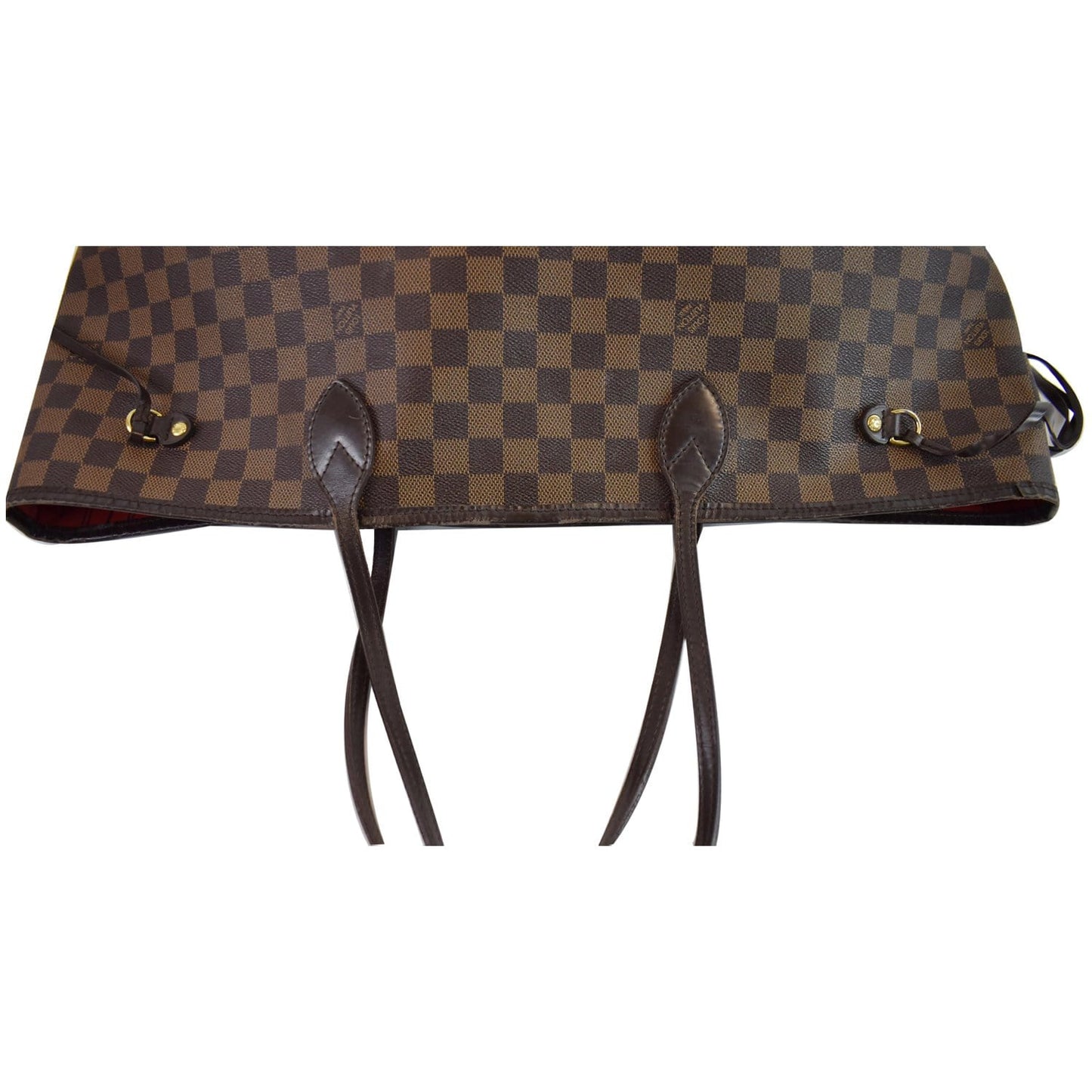 LOUIS VUITTON Neverfull GM Damier Ebene Tote Shoulder Bag Brown