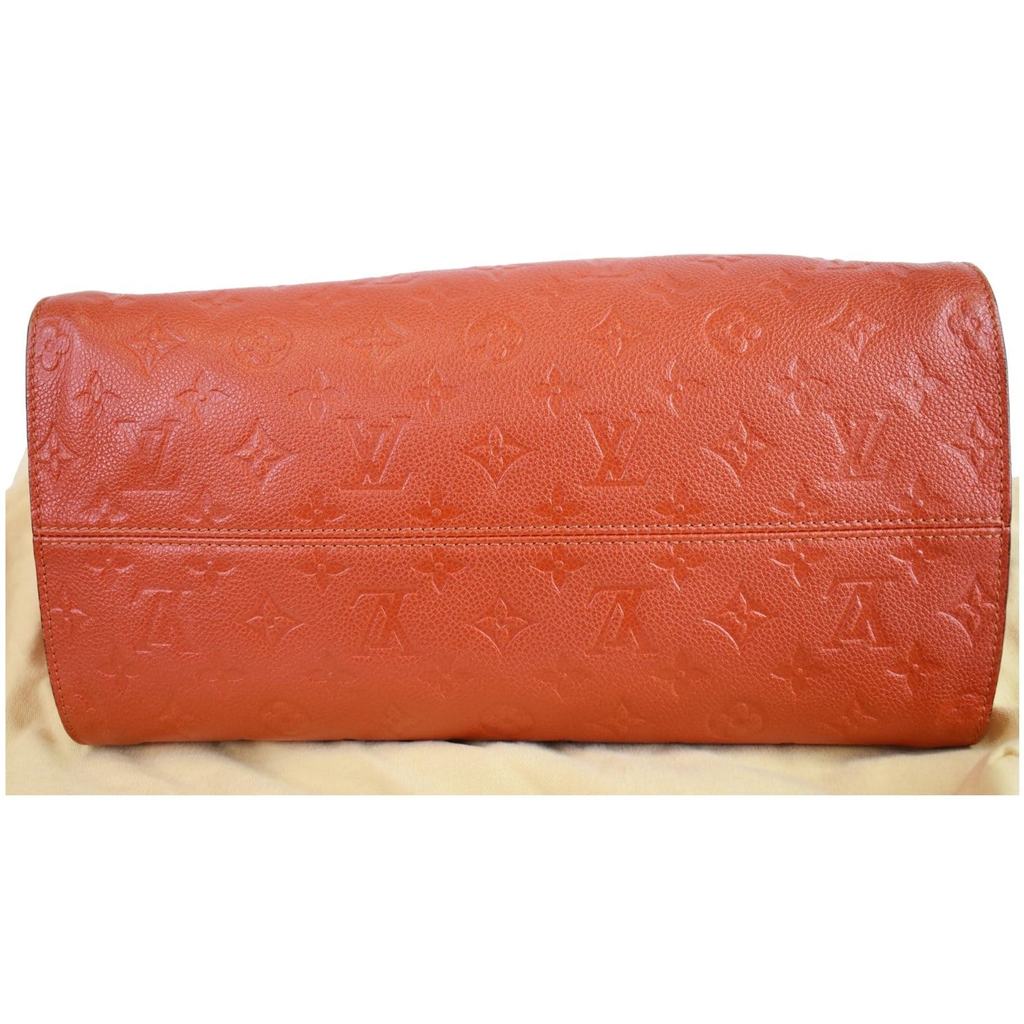 LOUIS VUITTON Lumineuse PM Monogram Empreinte Leather Shoulder Bag Red