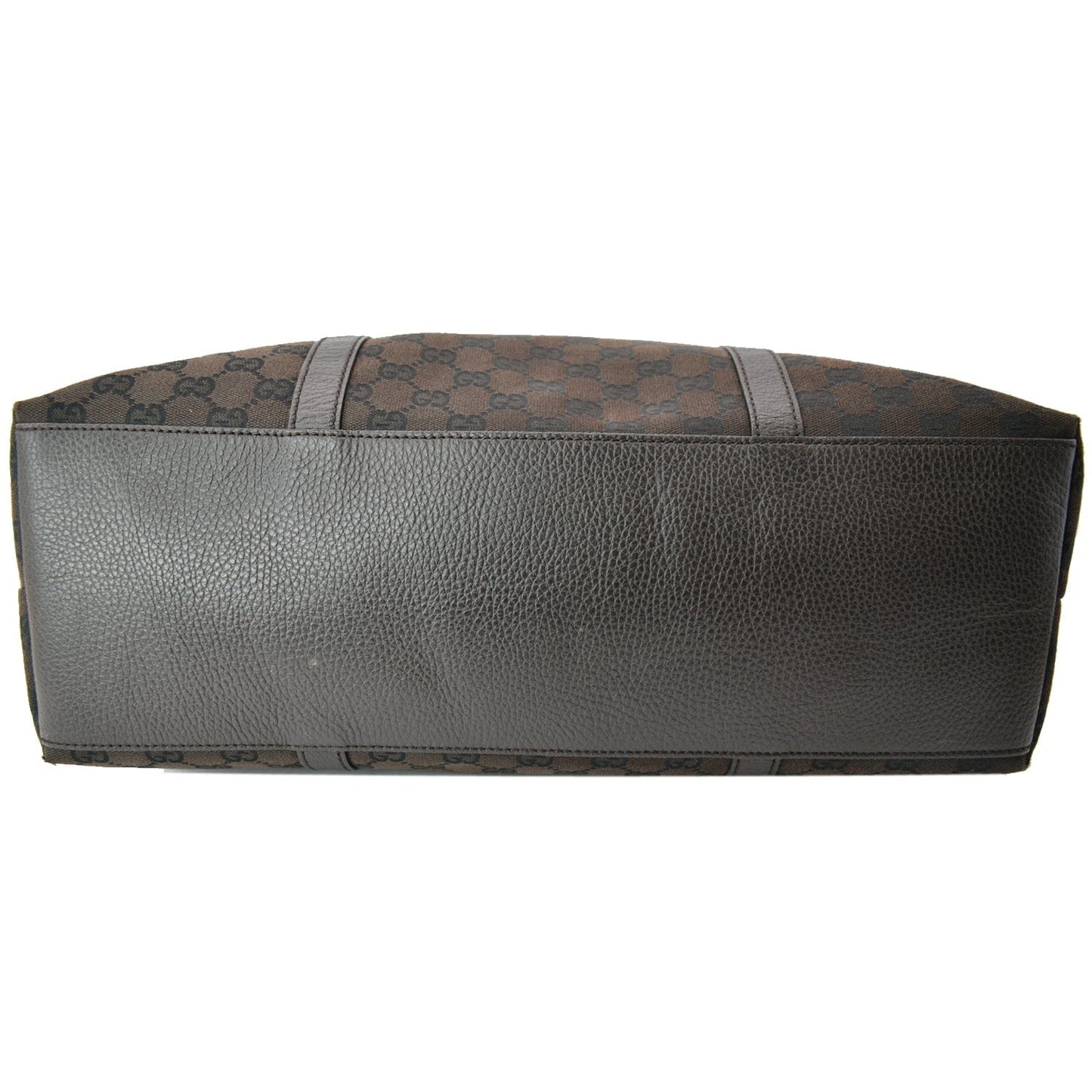 GUCCI GG Guccissima Canvas Leather Tote Brown 339550
