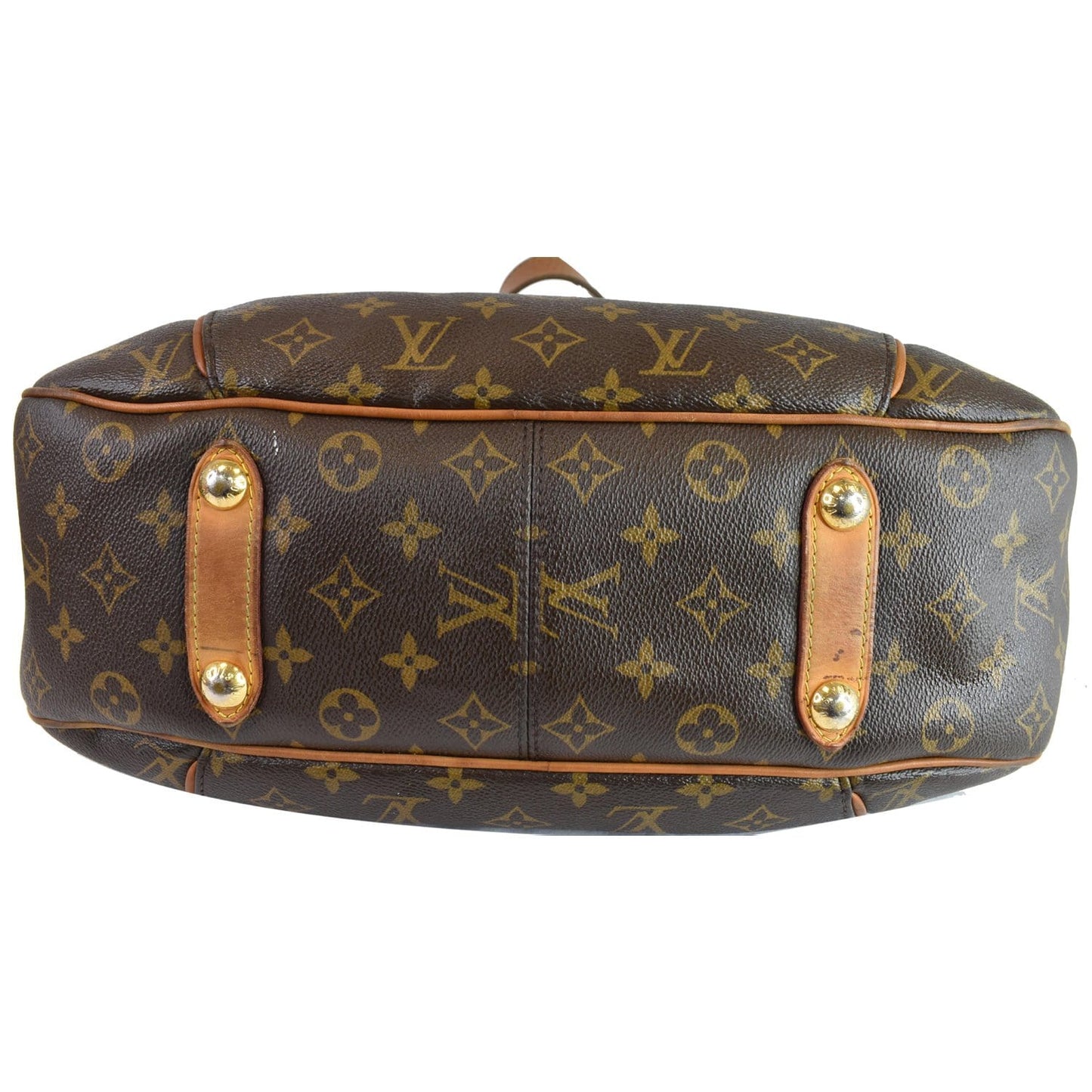 LOUIS VUITTON Galliera PM Monogram Canvas Shoulder Bag Brown