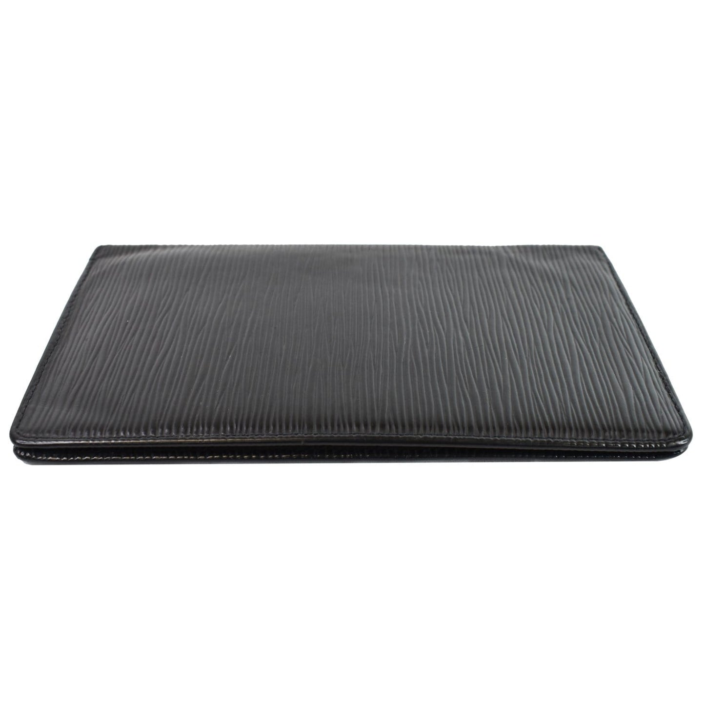 LOUIS VUITTON Passport Holder Epi Leather Wallet Black