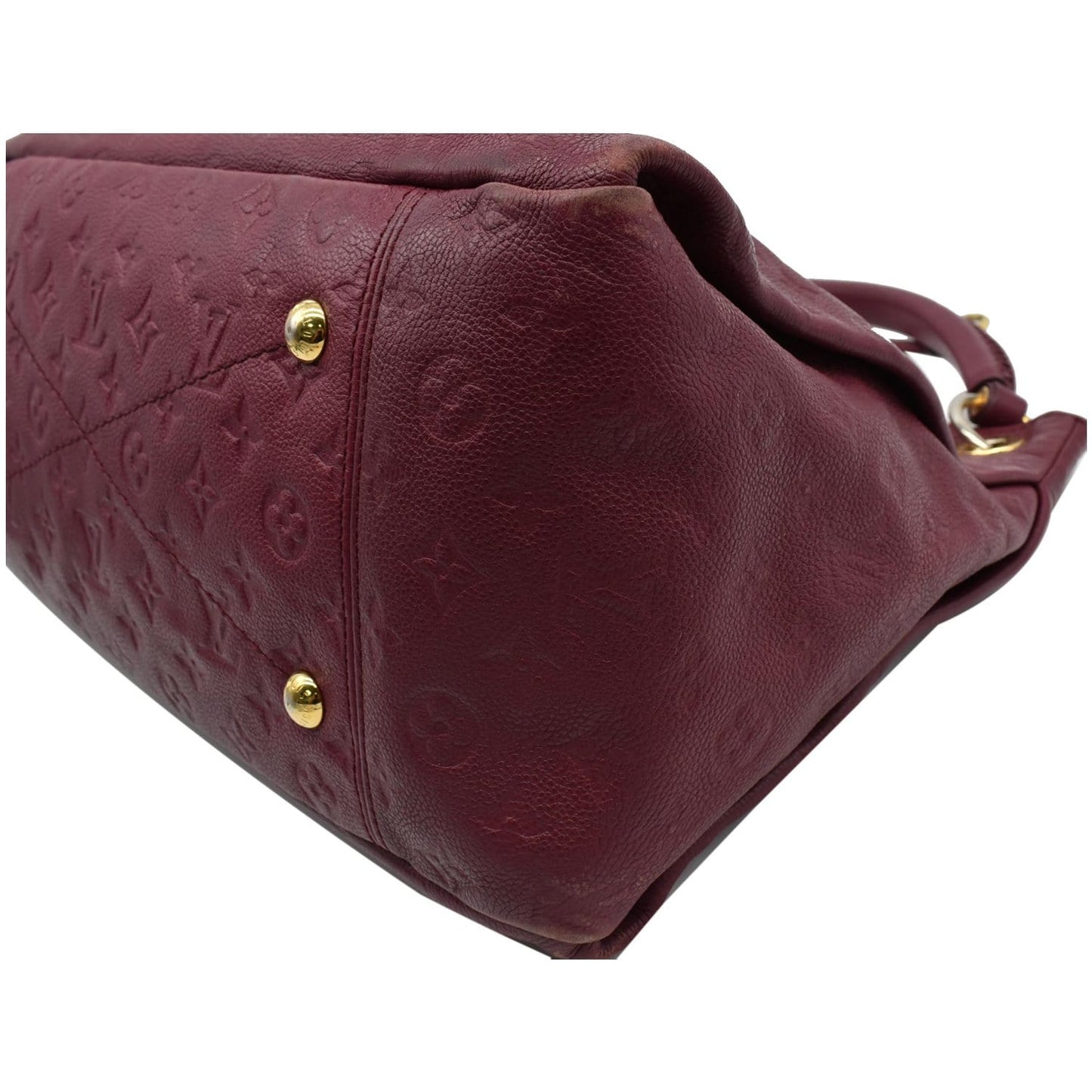 LOUIS VUITTON Artsy MM Empreinte Leather Hobo Shoulder Bag Mulberry