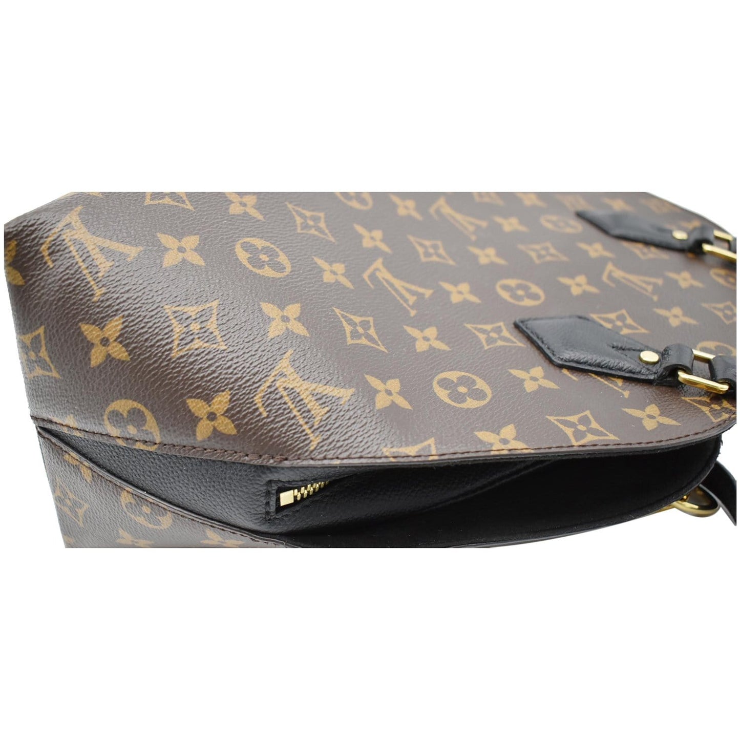 LOUIS VUITTON Alma B'N'B Monogram Canvas Shoulder Bag Brown