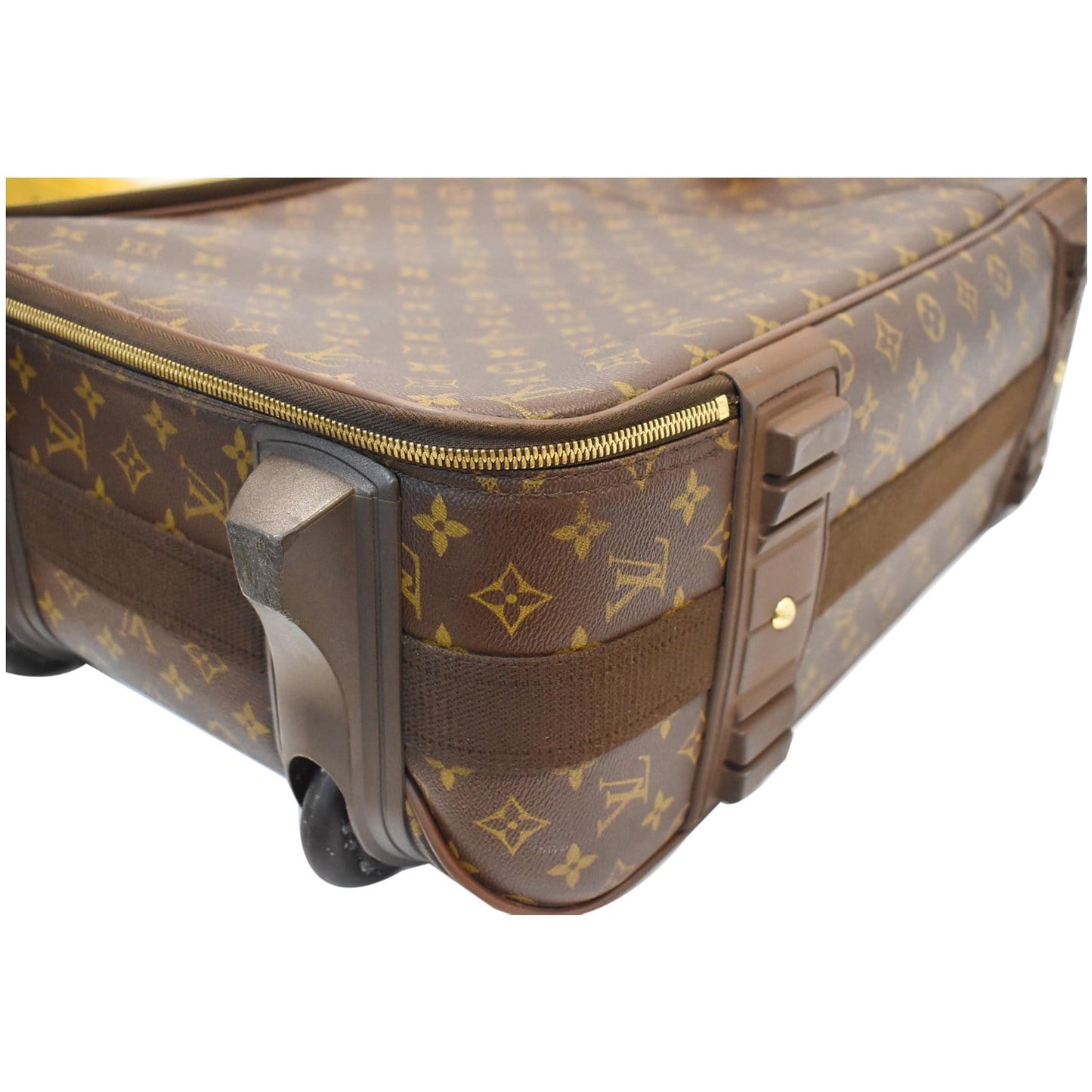 LOUIS VUITTON Pegase 55 Monogram Canvas Suitcase Travel Bag Brown