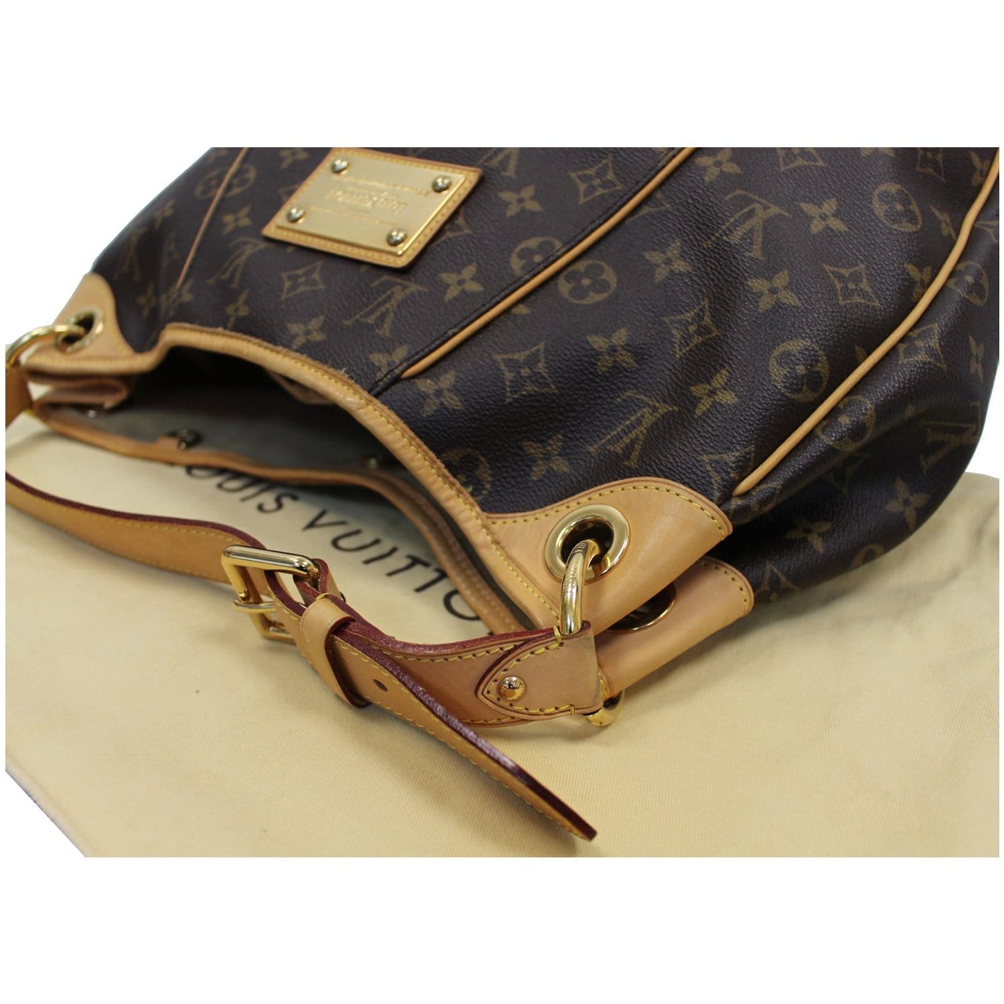 LOUIS VUITTON Galliera PM Monogram Canvas Shoulder Bag Brown