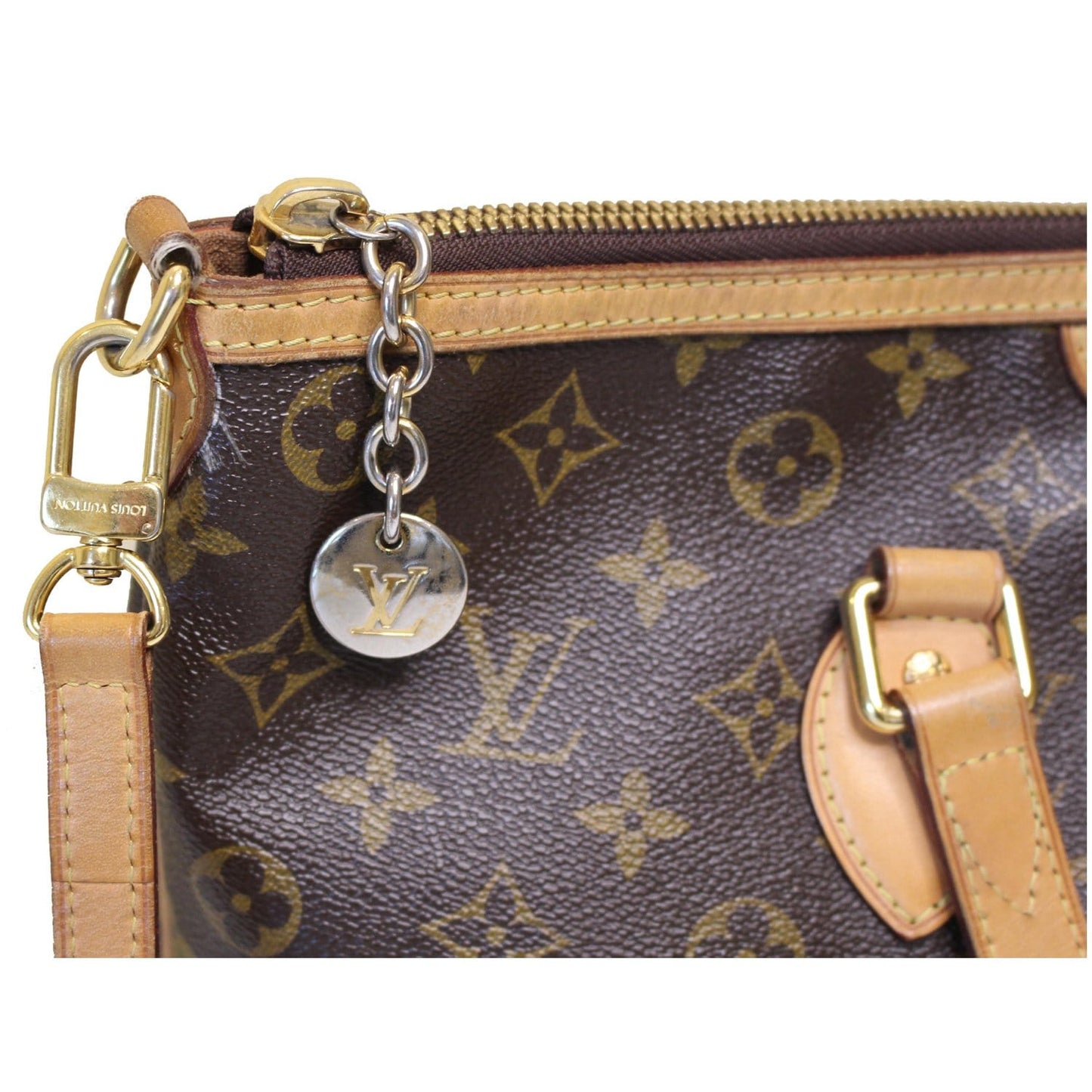 LOUIS VUITTON Palermo PM Monogram Canvas Shoulder Bag Brown