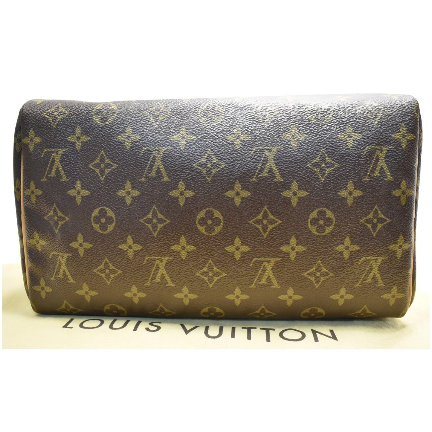 LOUIS VUITTON V Speedy 30 Grenade Monogram Satchel Bag Brown