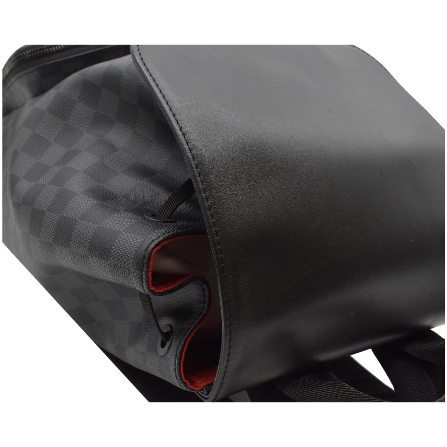LOUIS VUITTON Utility Damier Graphite Backpack Bag Black