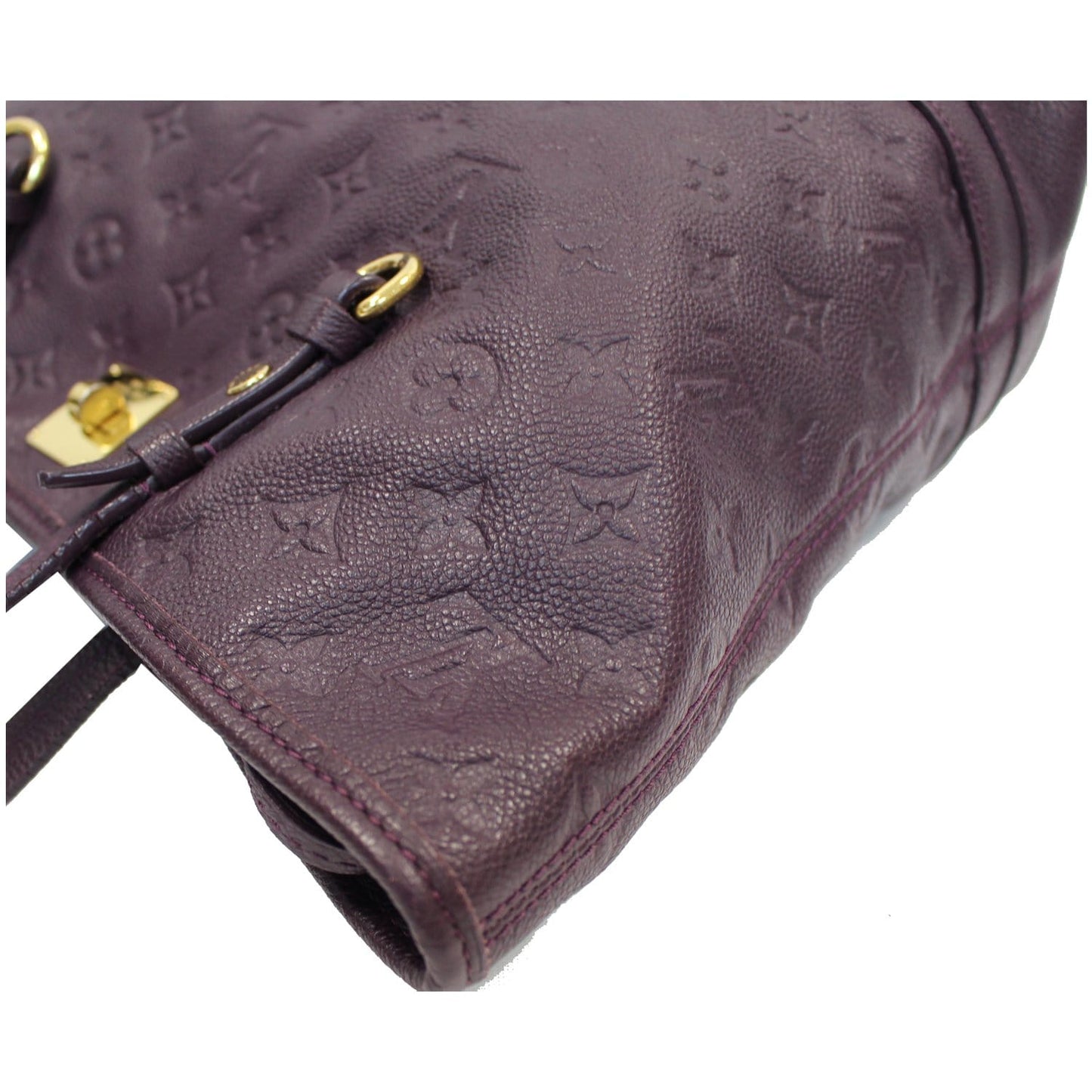 LOUIS VUITTON Citadine PM Monogram Empreinte Leather Shoulder Bag Plum