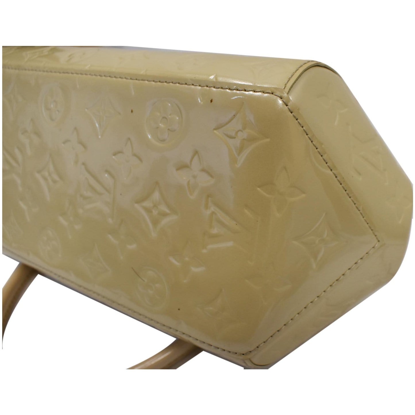 Louis Vuitton Sherwood PM Blanc Corail Monogram Vernis Shoulder Bag Bronze