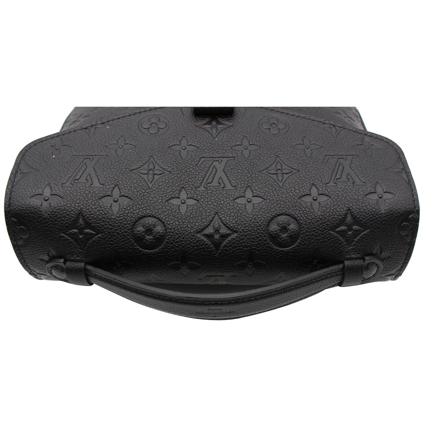 LOUIS VUITTON Metis Pochette Empreinte Leather Shoulder Bag Black